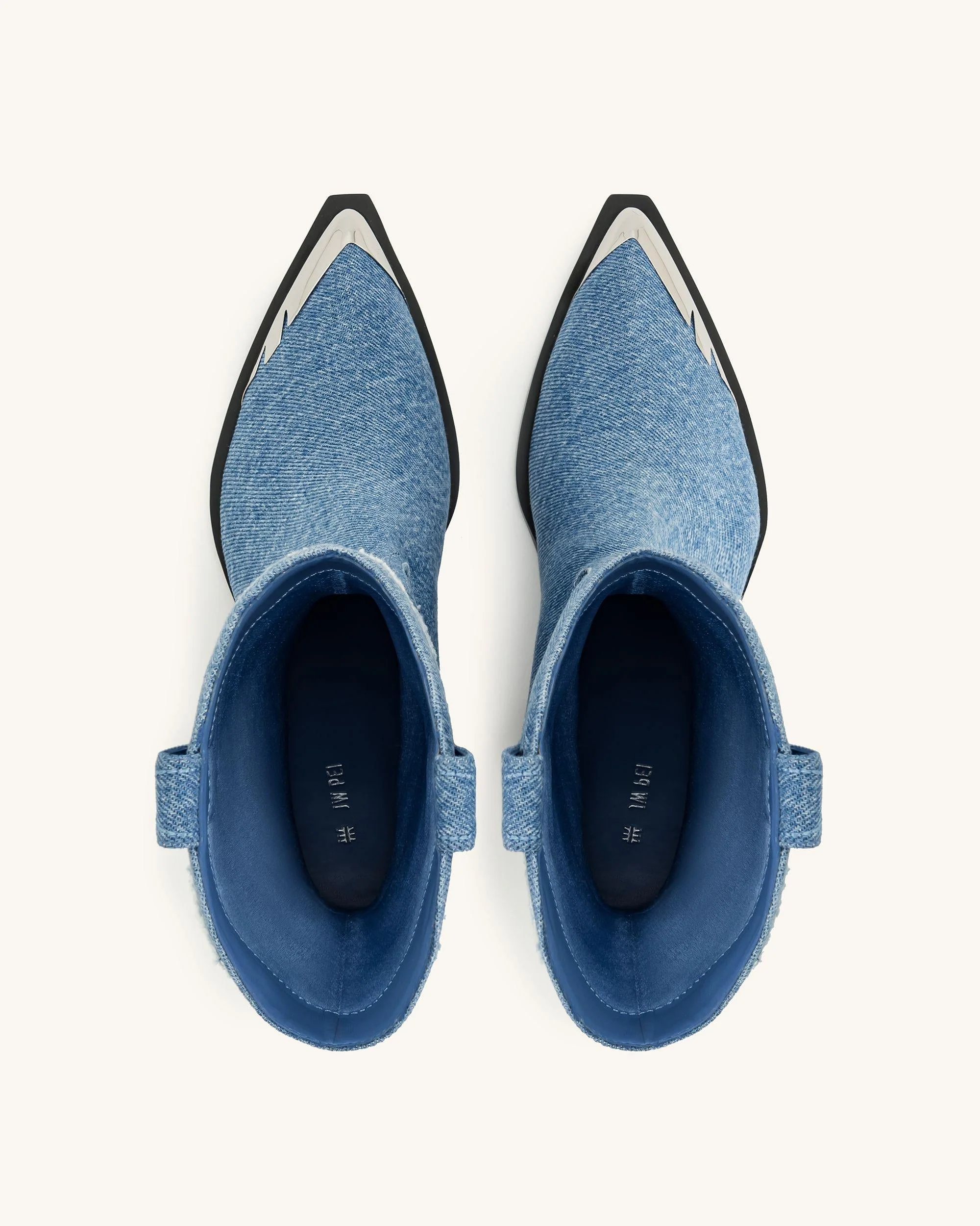 Riya Denim Cowboy Stiefel - Blau - Image 3