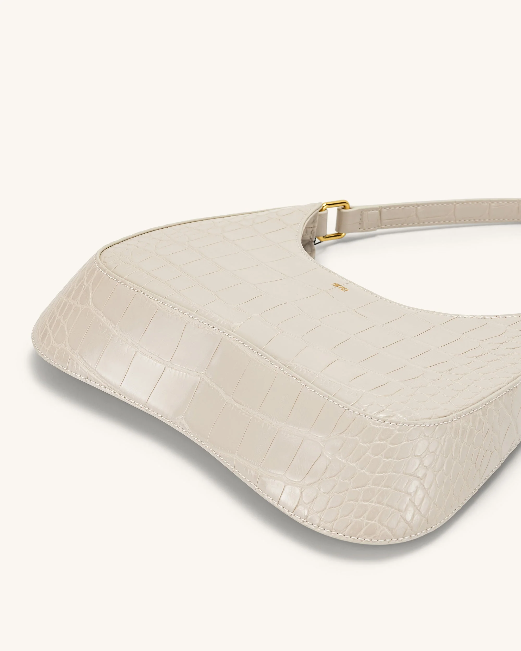 Ruby Schultertaschen - Krokodilprägung in Weißes - Image 5