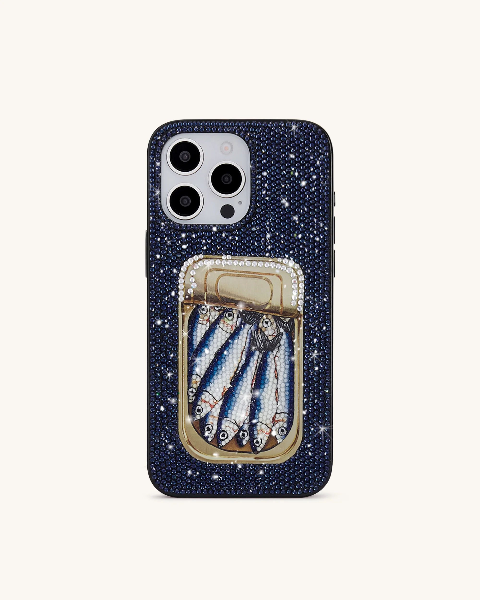Sardinendose Kunstkristall Handyhülle - Blau - Image 2