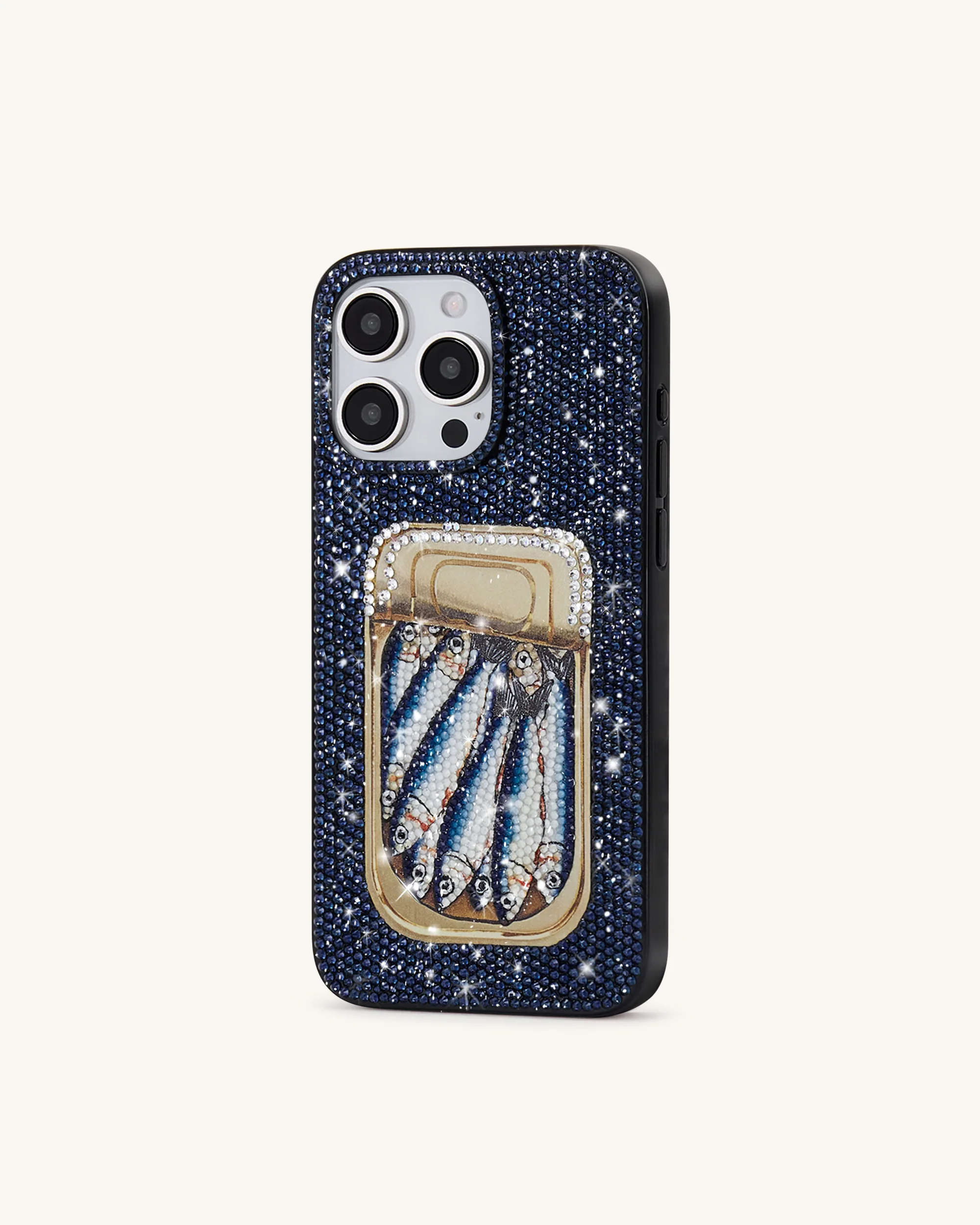 Sardinendose Kunstkristall Handyhülle - Blau - Image 3