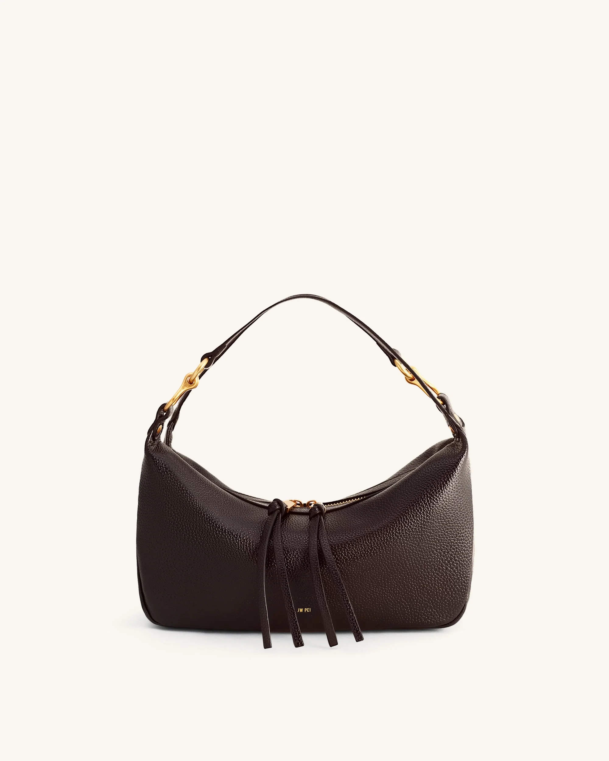 Selia Weich genarbte Crossbody-Tasche - Dunkelbraun - Image 3