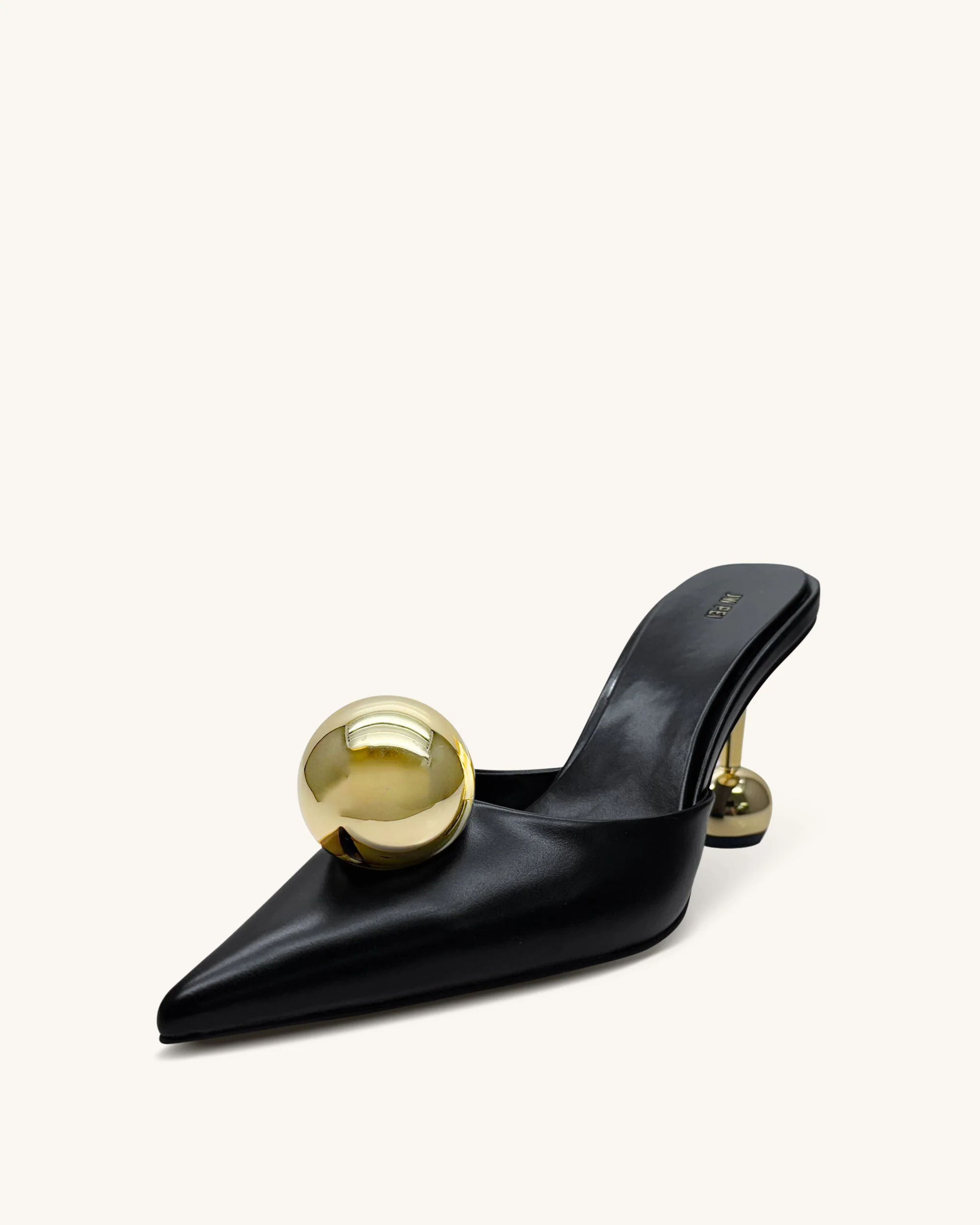 Sofia Mules mit Kugelabsatz – Schwarz - Image 3