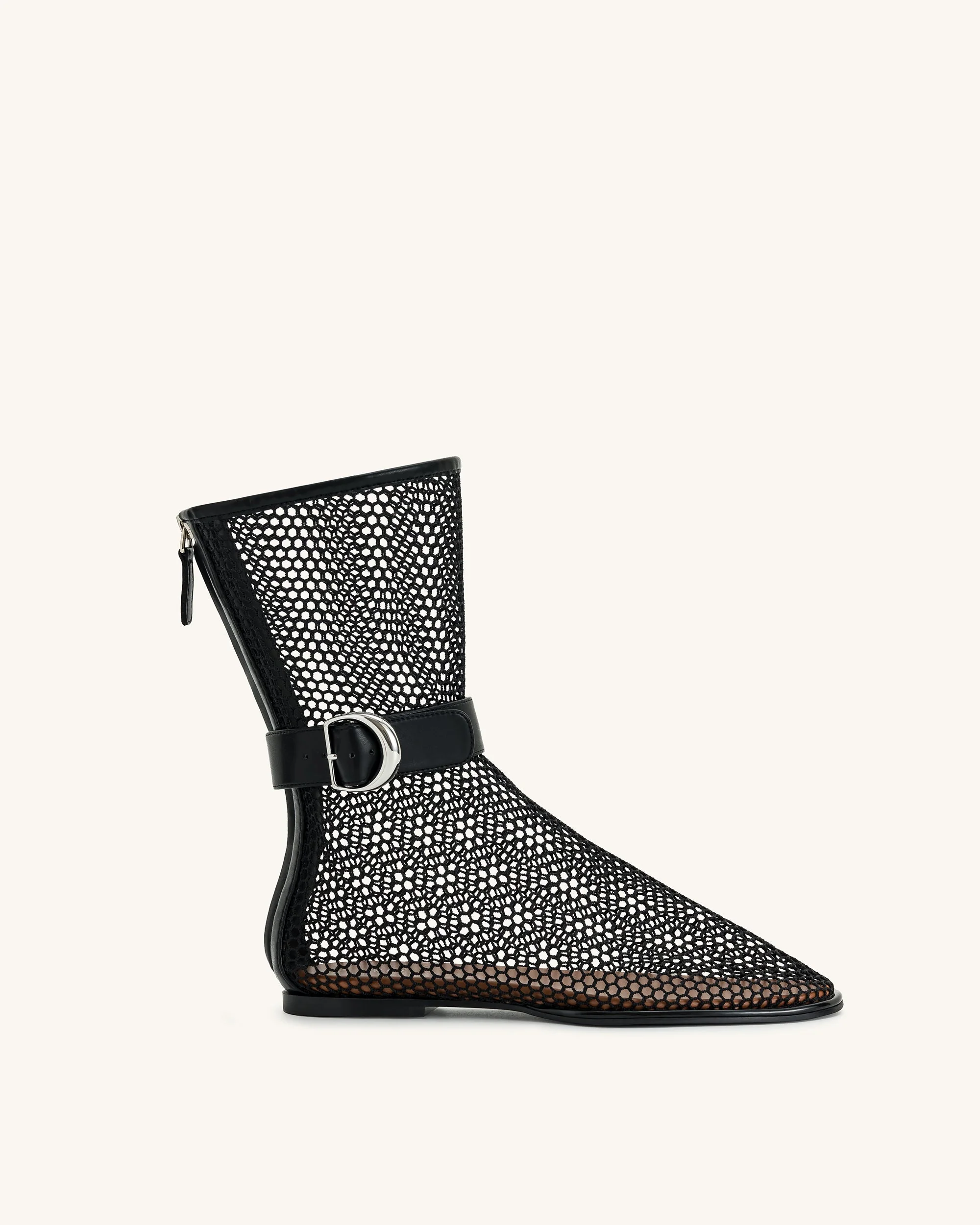 Sophia Mesh-Stiefel - Schwarz