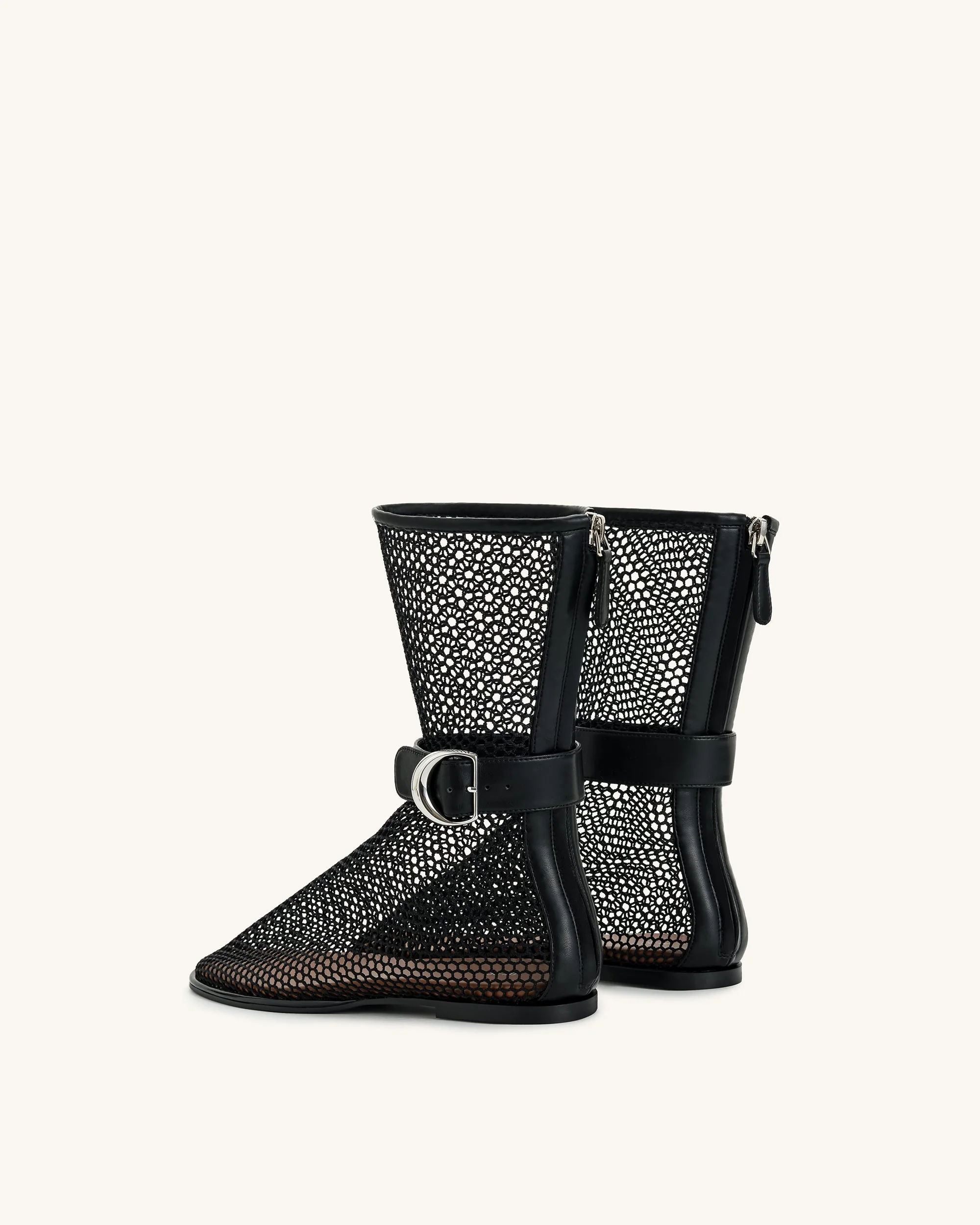 Sophia Mesh-Stiefel - Schwarz - Image 3