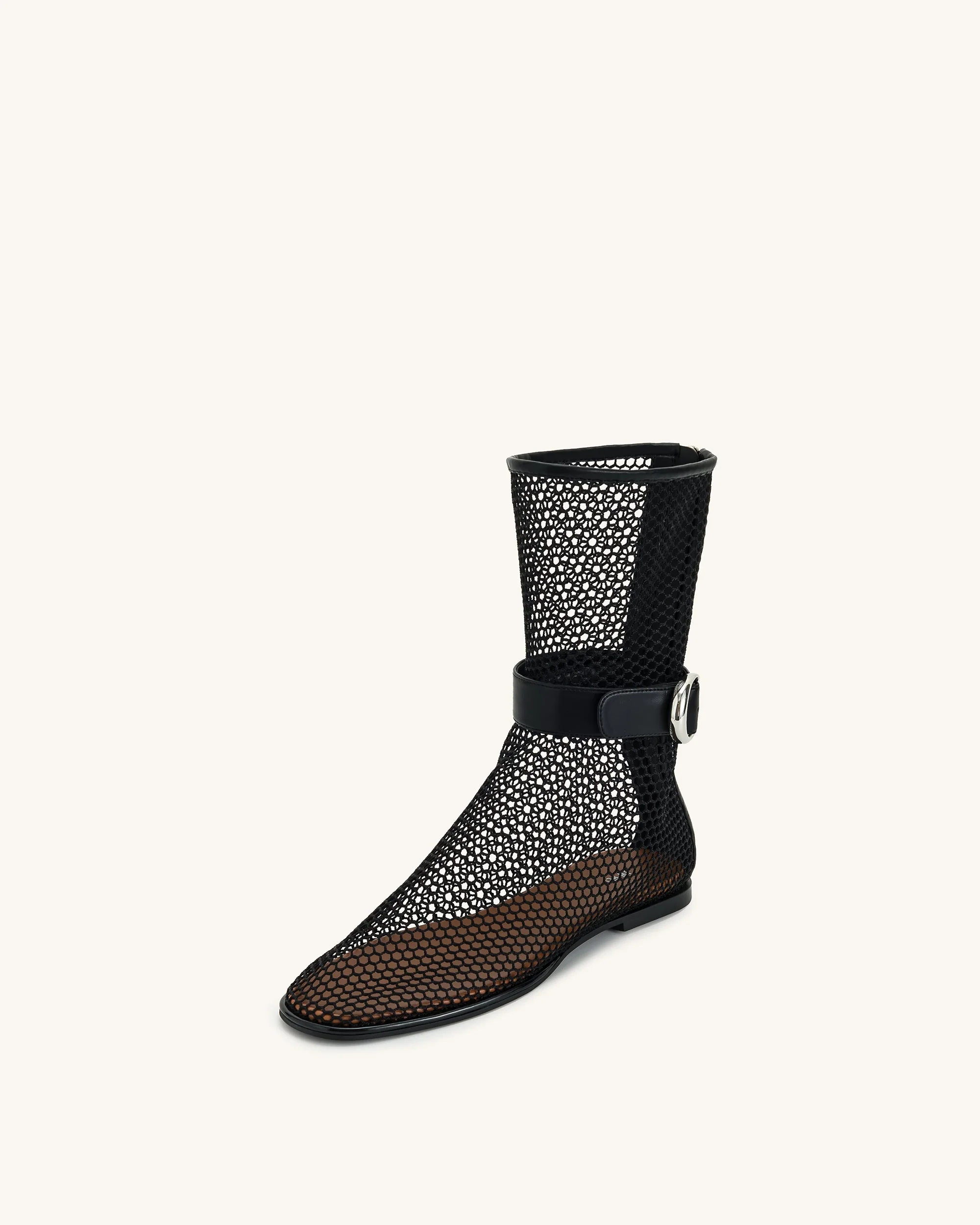 Sophia Mesh-Stiefel - Schwarz - Image 5