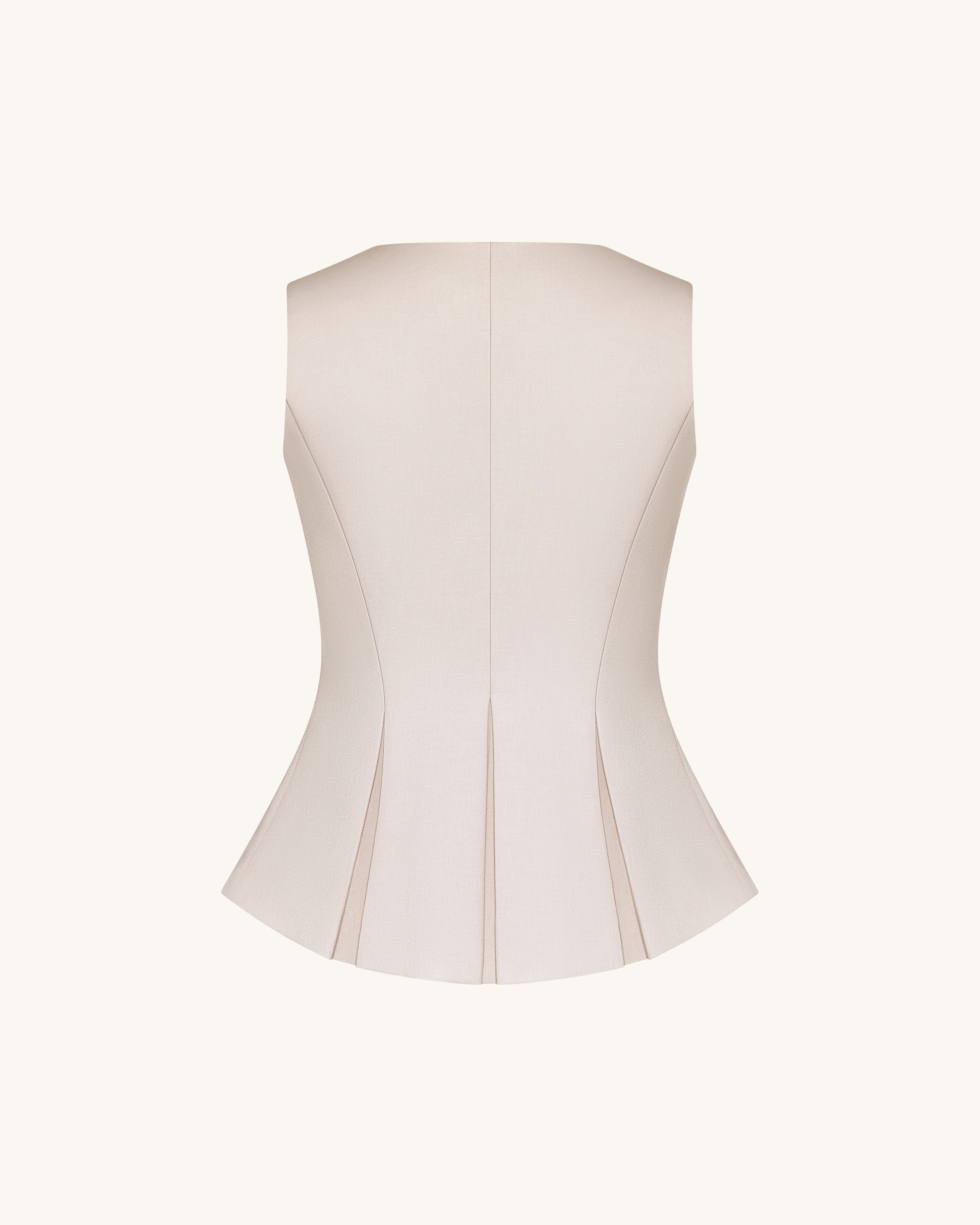 Strukturierte Naht Rund - Beige - Image 7