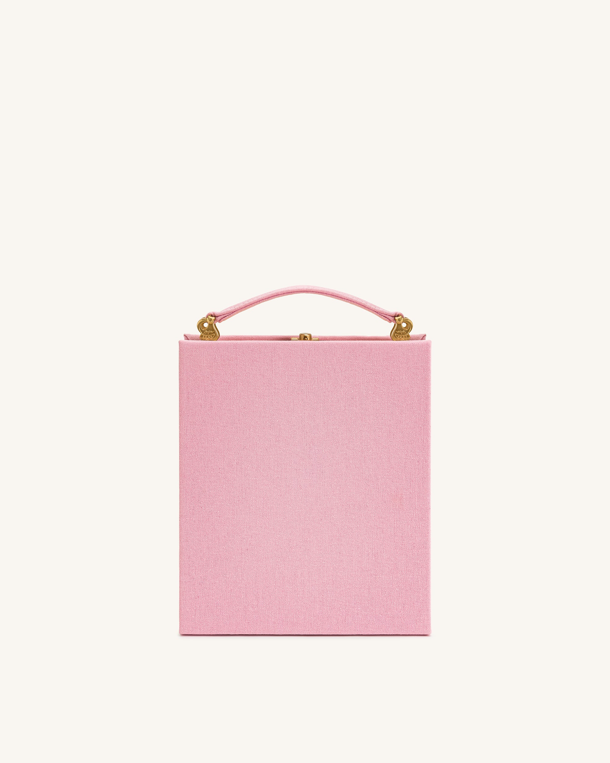 Taya Buchförmige Clutch mit Tabbykatzen-Muster – Rosa - Image 3