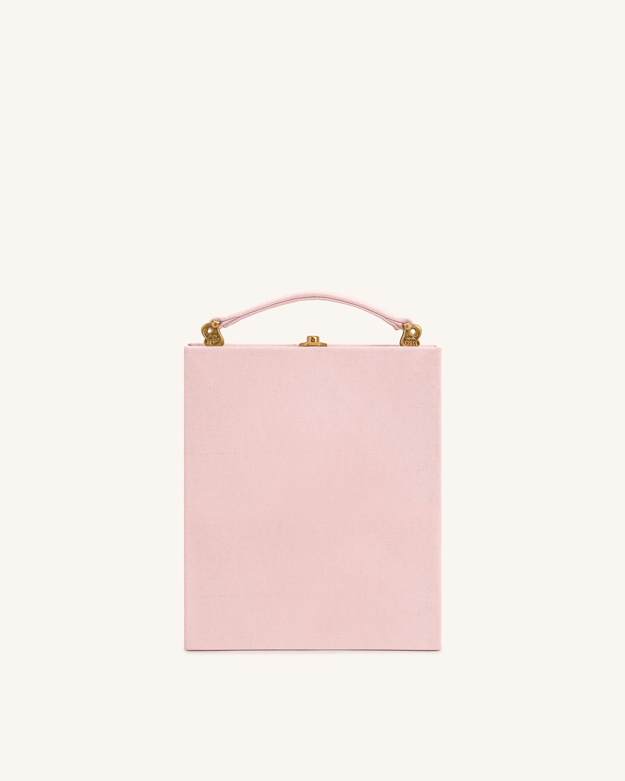 Taya Clutch-Tasche in Buchform mit tropischem Papageienmuster – Rosa - Image 3
