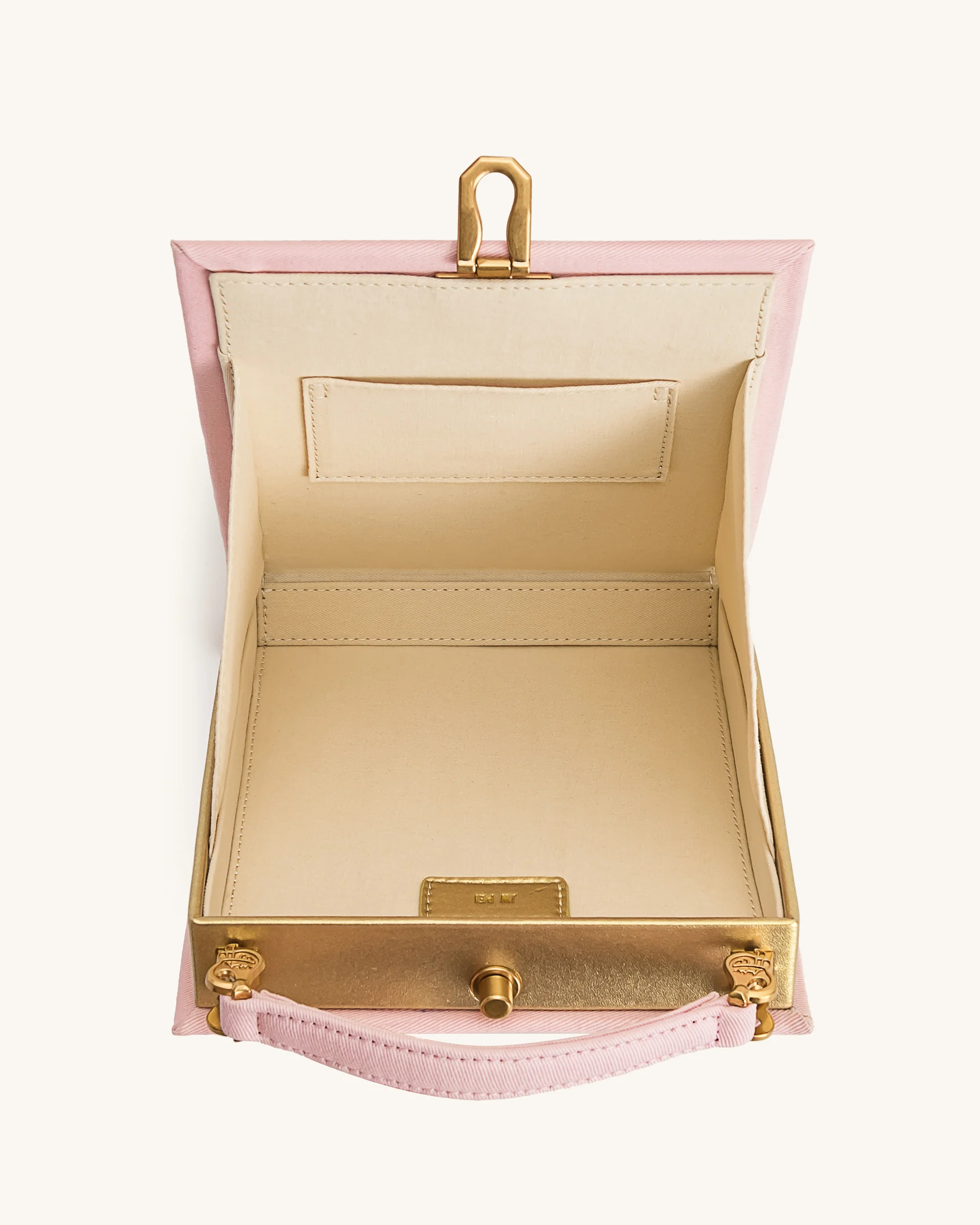 Taya Clutch-Tasche in Buchform mit tropischem Papageienmuster – Rosa - Image 4