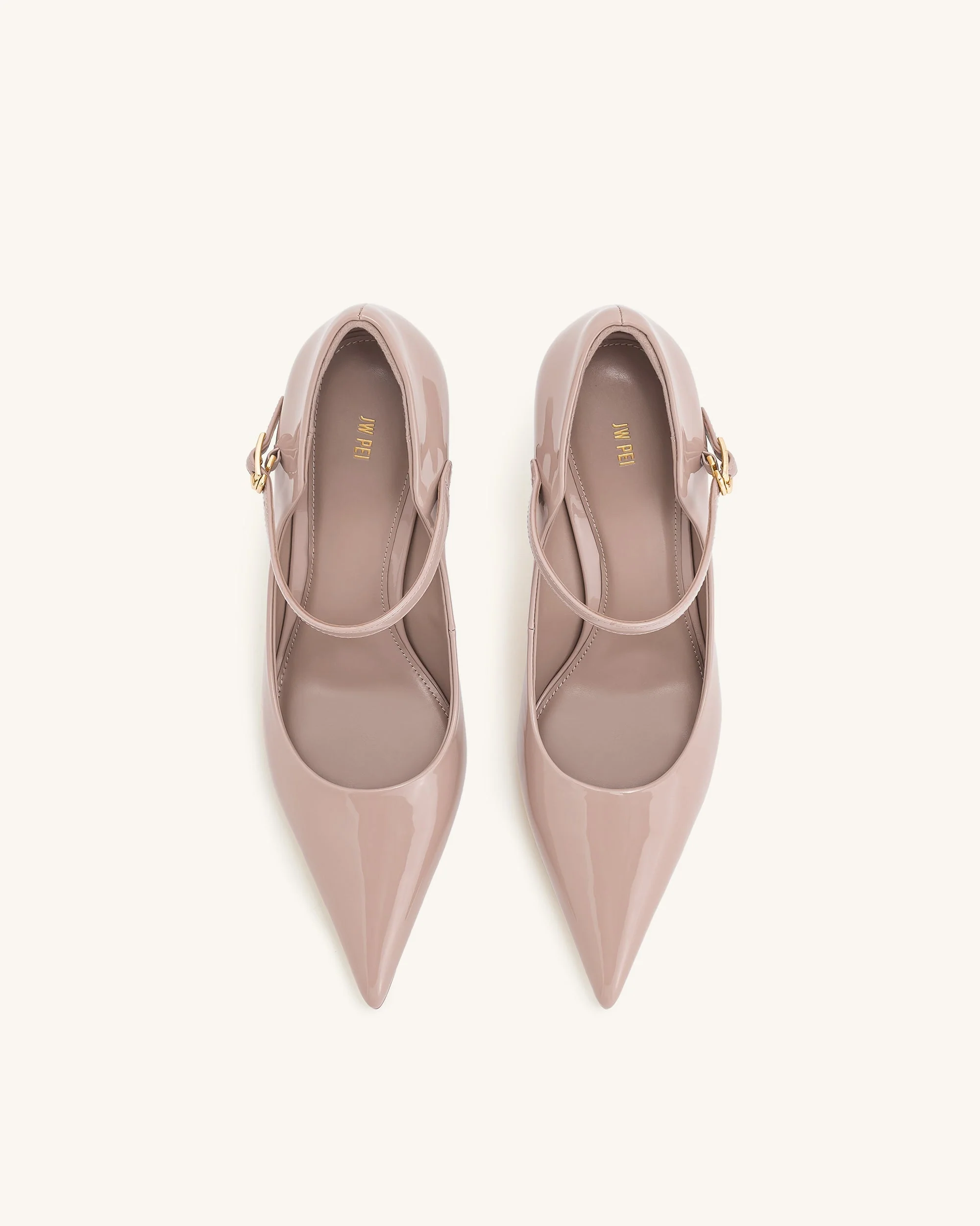 Thalina Lackleder-Pumps – Altrosa - Image 3