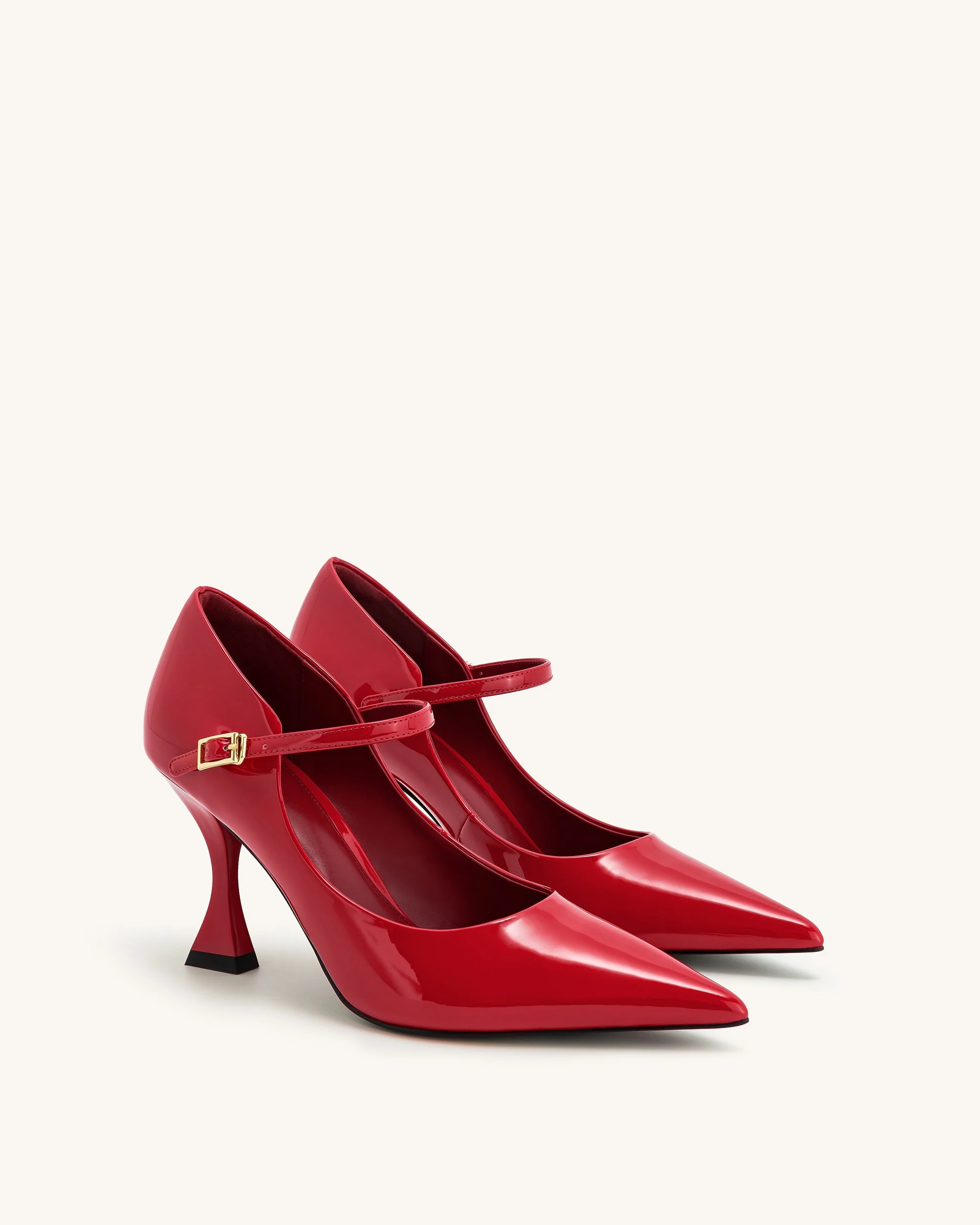 Thalina Lackleder Pumps - Rot - Image 3