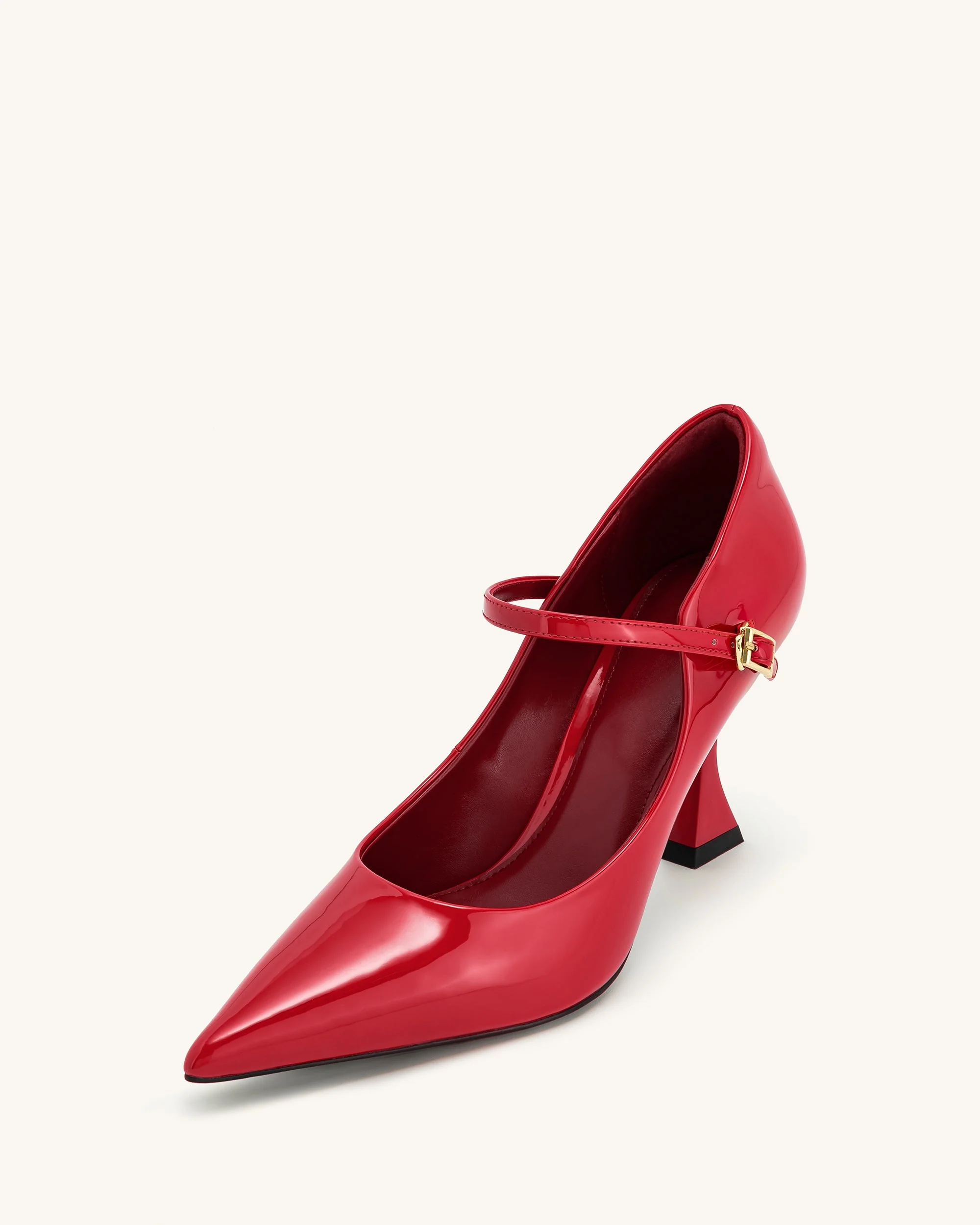 Thalina Lackleder Pumps - Rot - Image 7