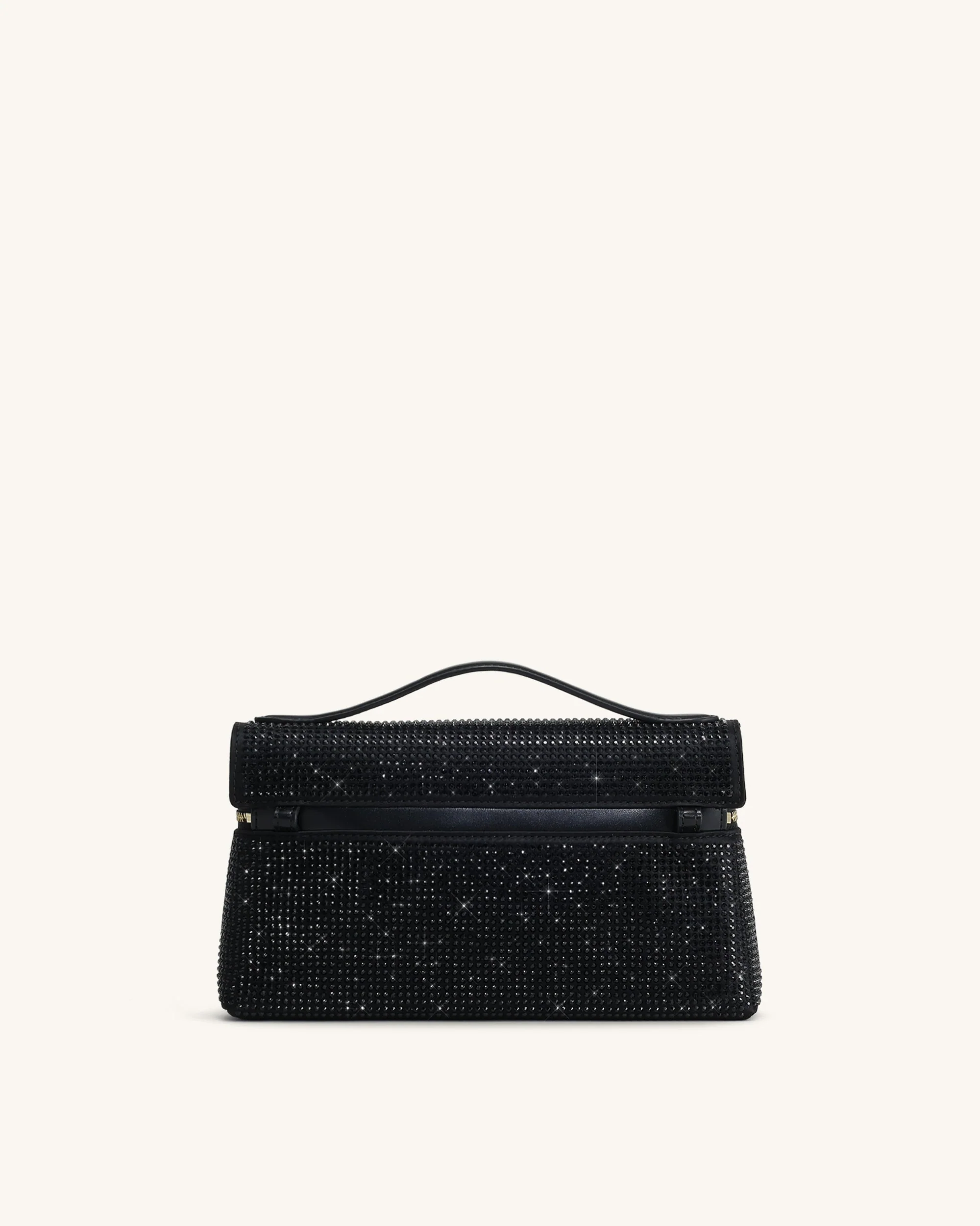 Thea Künstliche Kristall Top Handle Tasche - Schwarz - Image 3