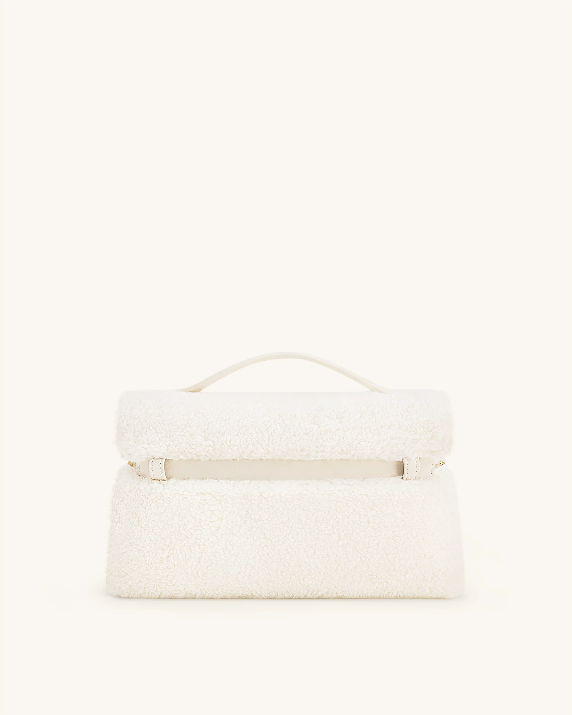 Thea Handtasche aus Kunstfell – Creme - Image 3