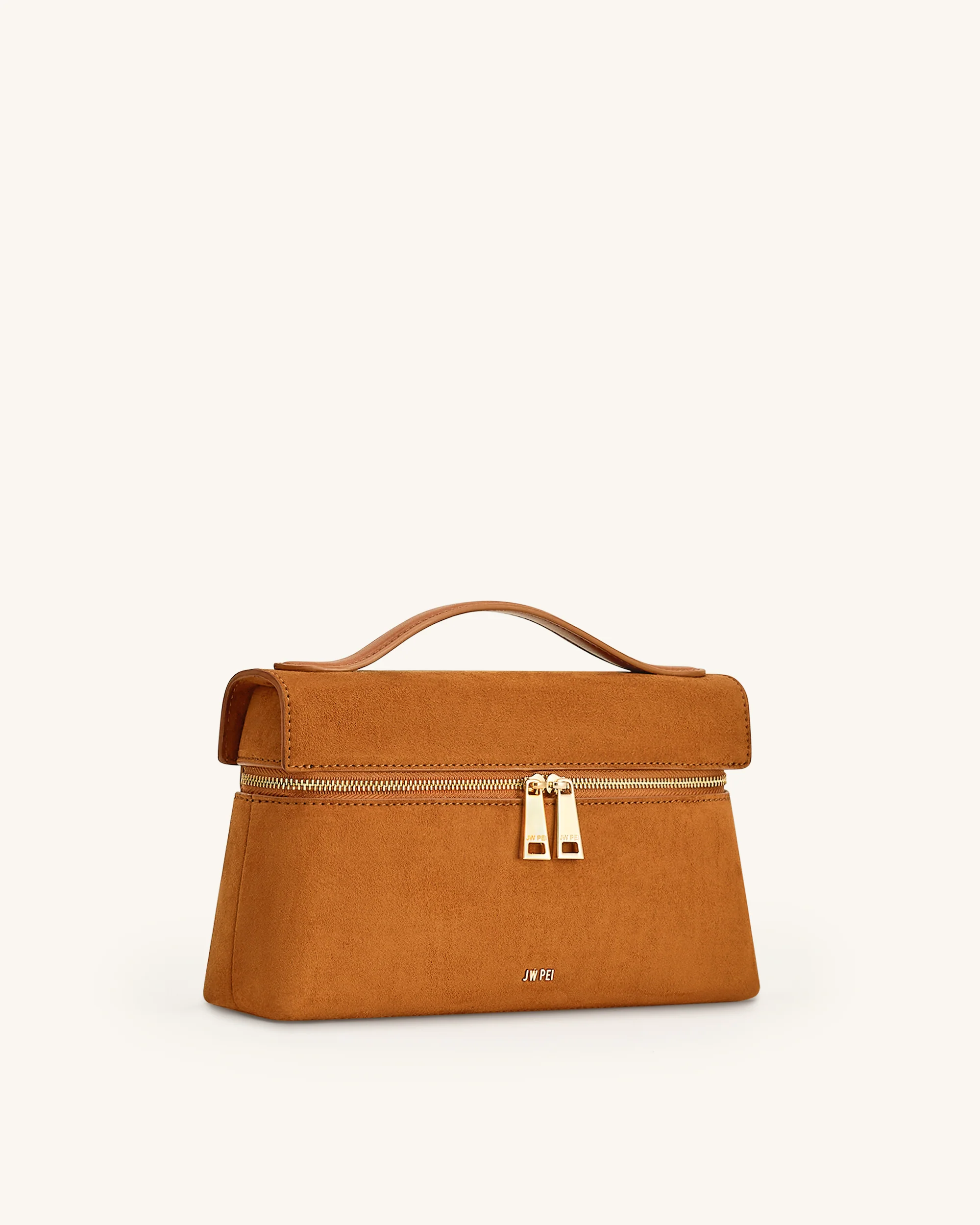 Thea Handtasche aus Kunstwildleder – Kamel - Image 2