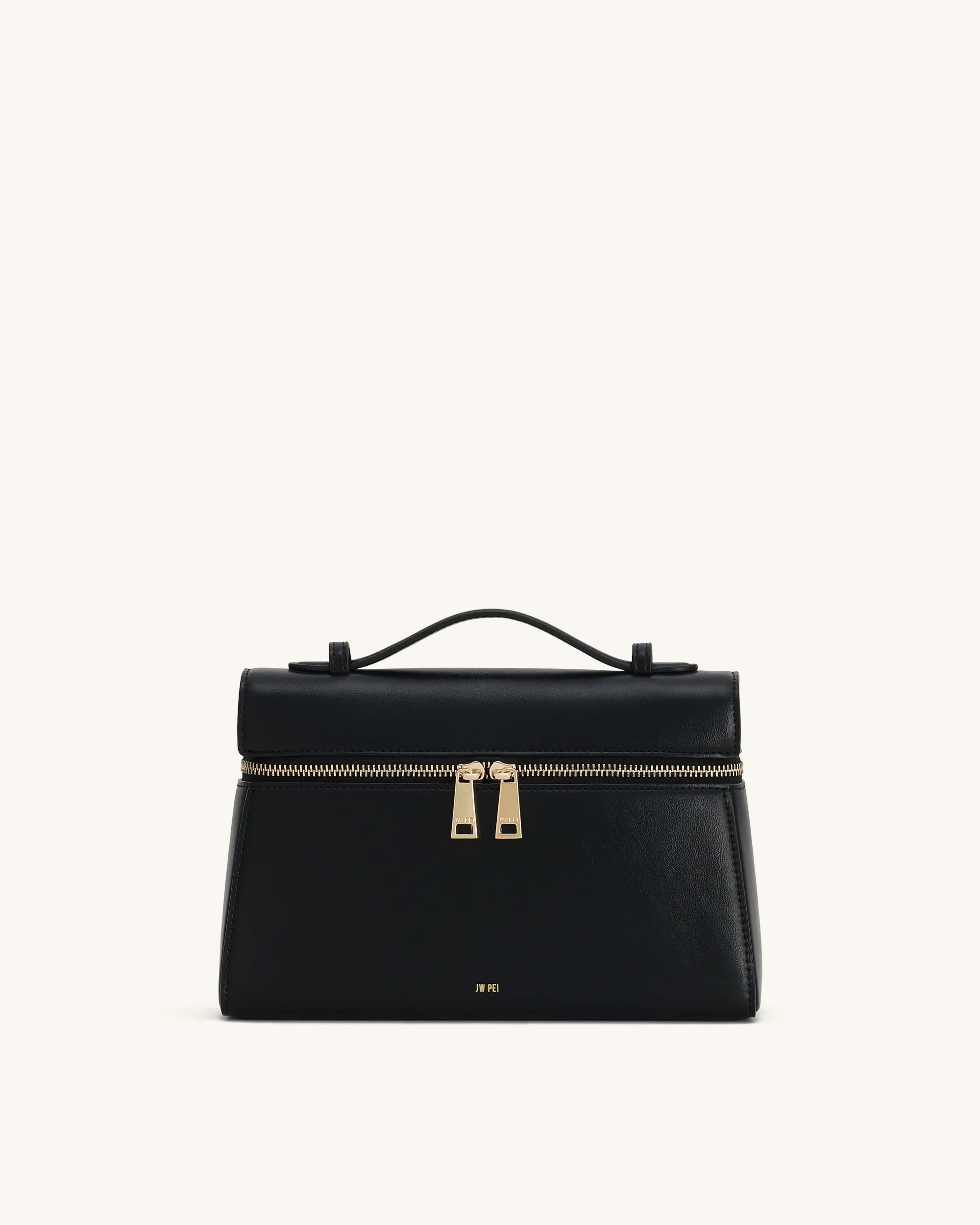 Thea Große Henkeltasche - Schwarz