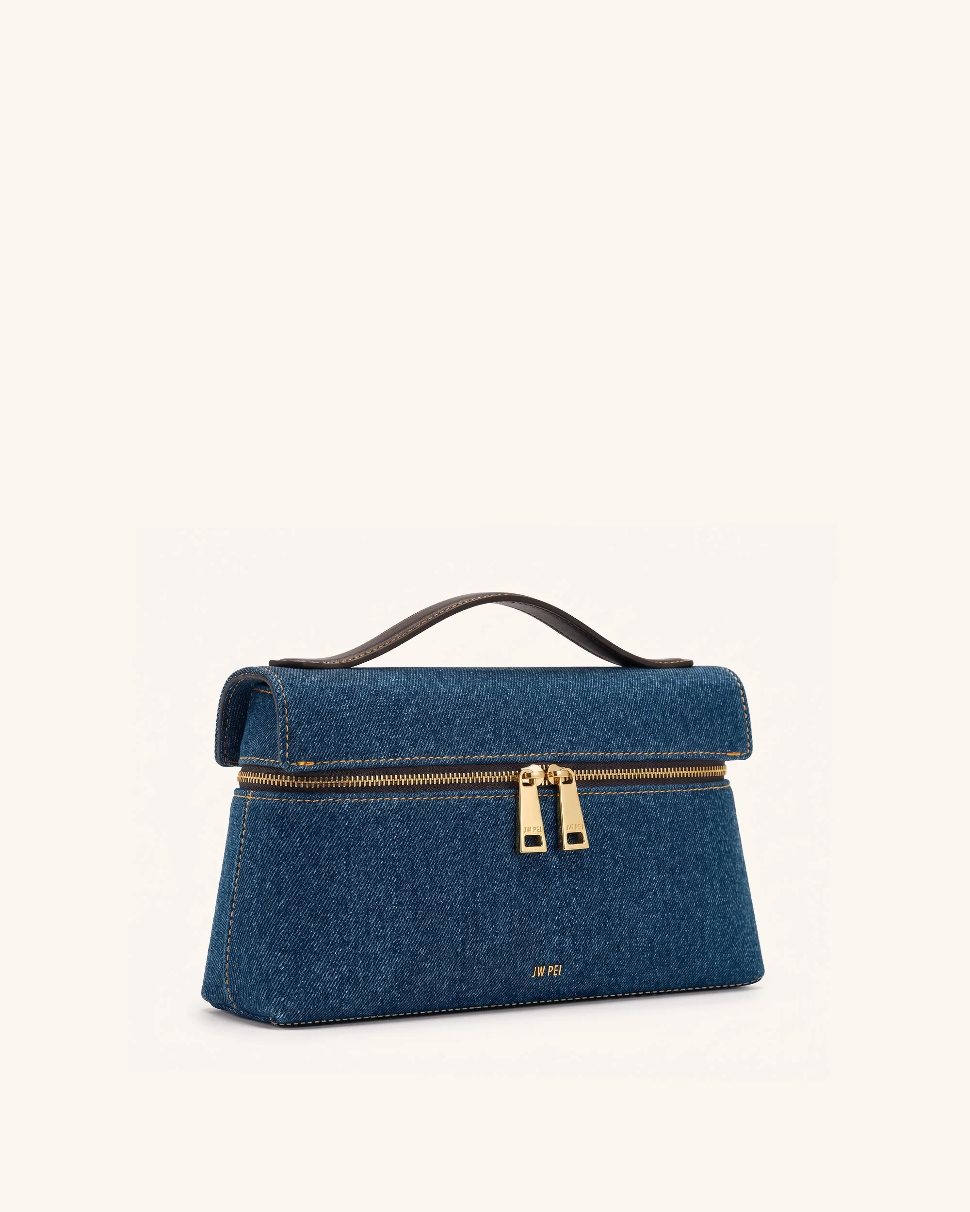 Thea Henkeltasche - Blauer Denim - Image 2