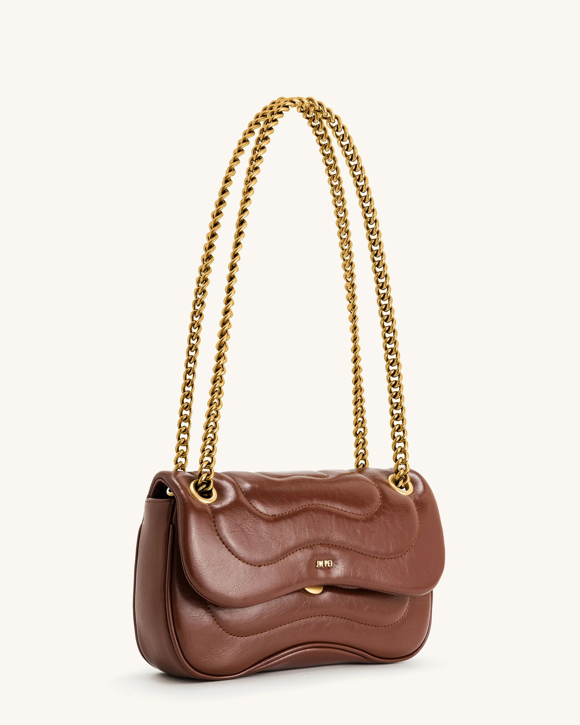 Tina Gesteppte Ketten-Crossbody-Tasche - Braun - Image 2
