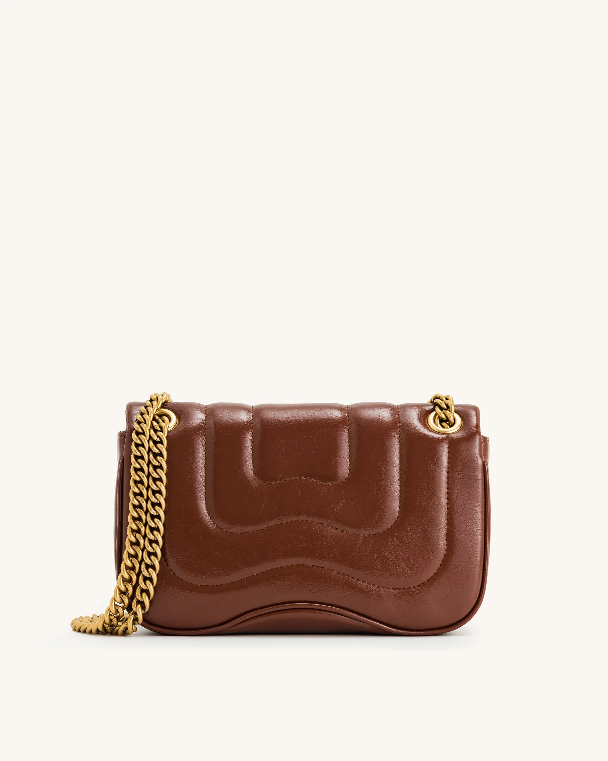 Tina Gesteppte Ketten-Crossbody-Tasche - Braun - Image 3