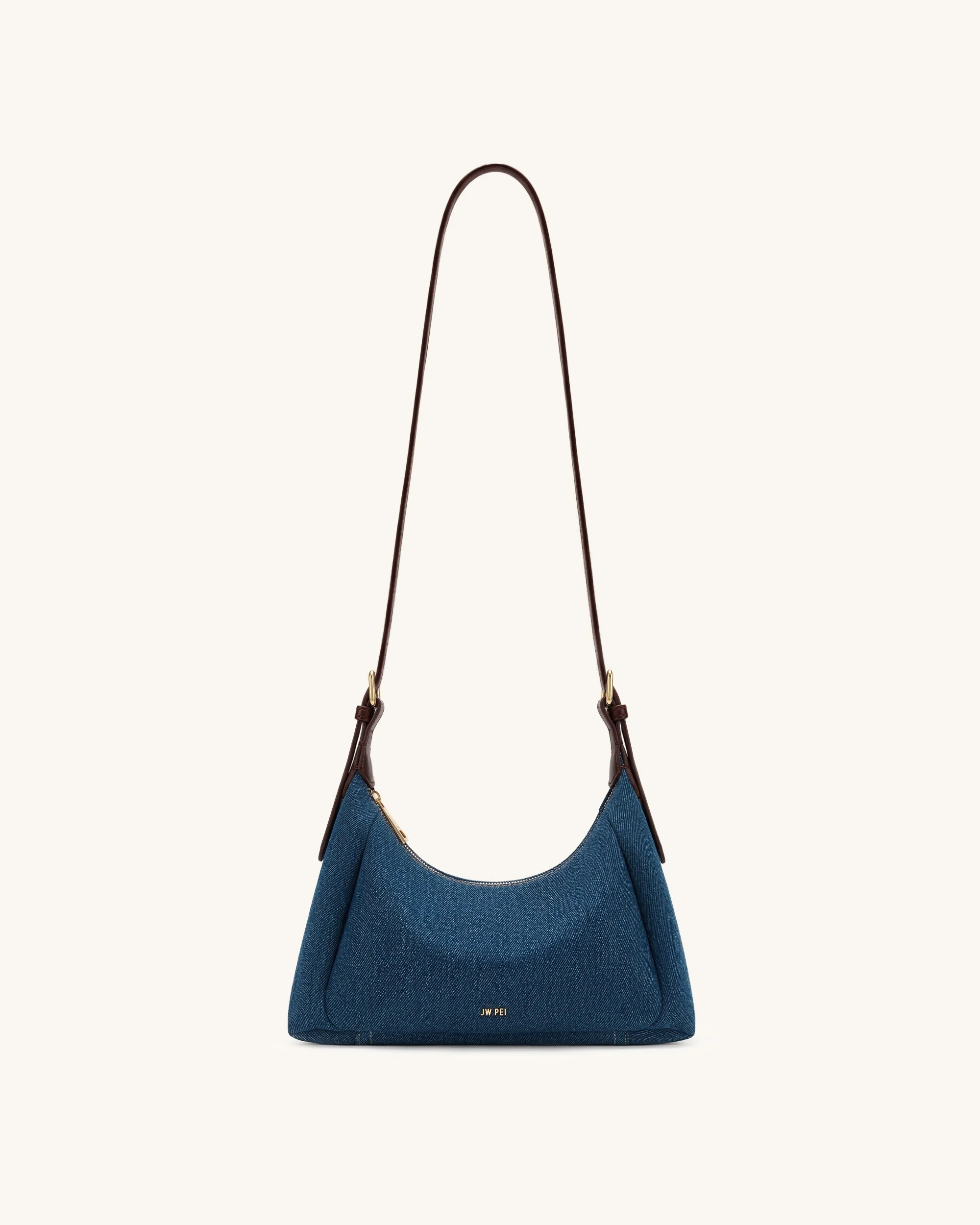 Velora Denim-Schultertasche - Blaues Denim - Image 2