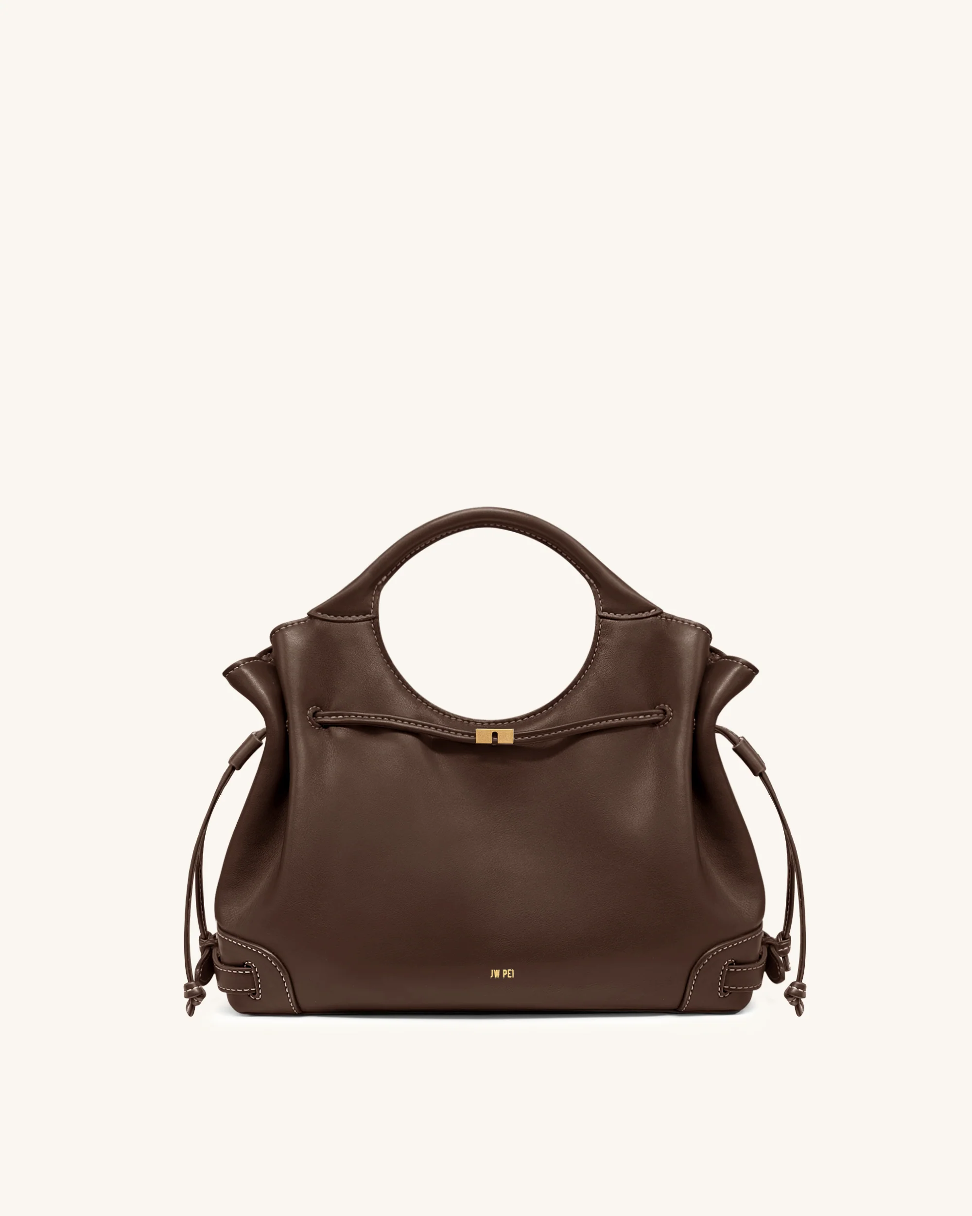 Virelle Tote-Bag mit Kordelzug – Braun - Image 2