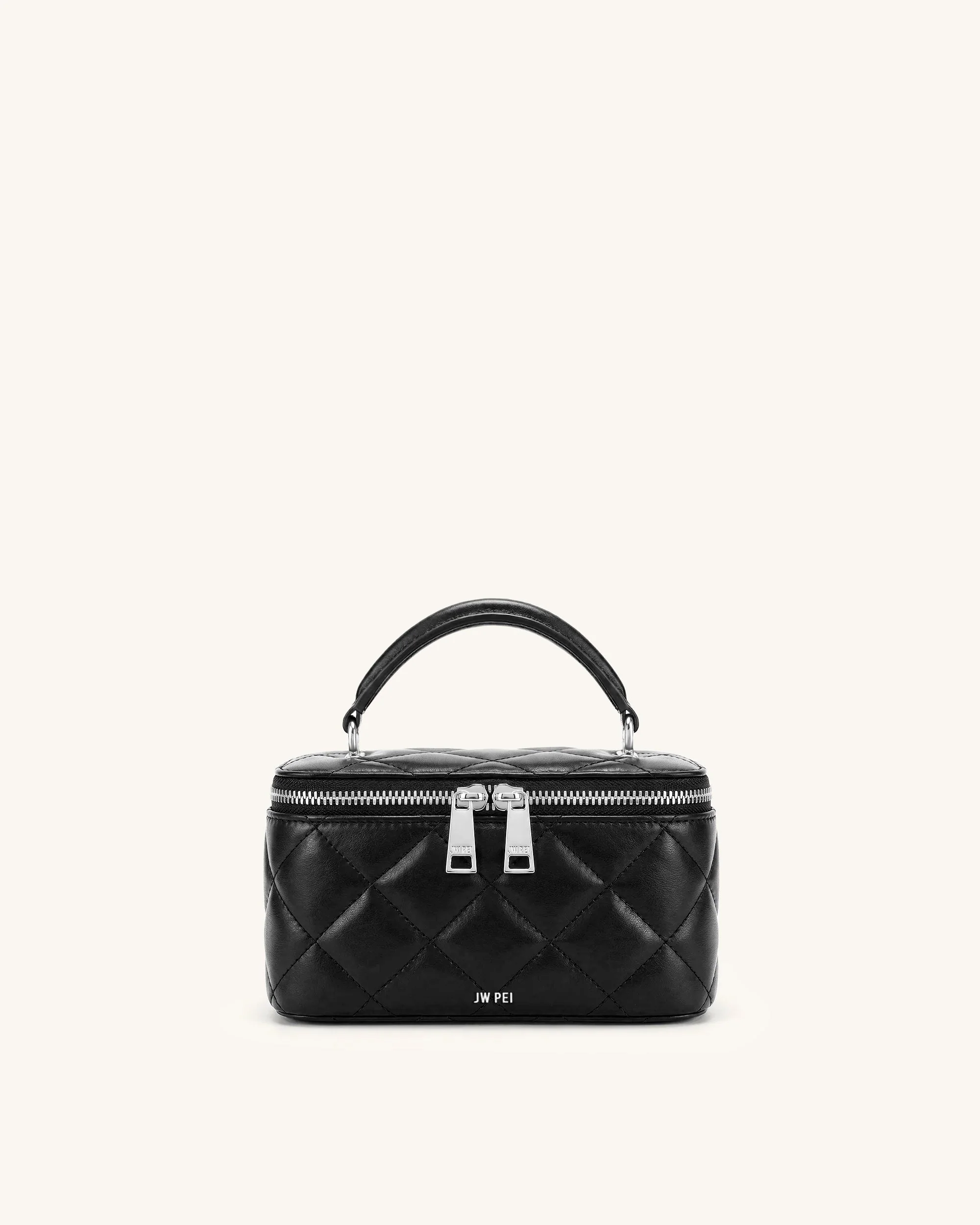 Vivienne Gesteppte Vanity-Henkeltasche - Schwarz