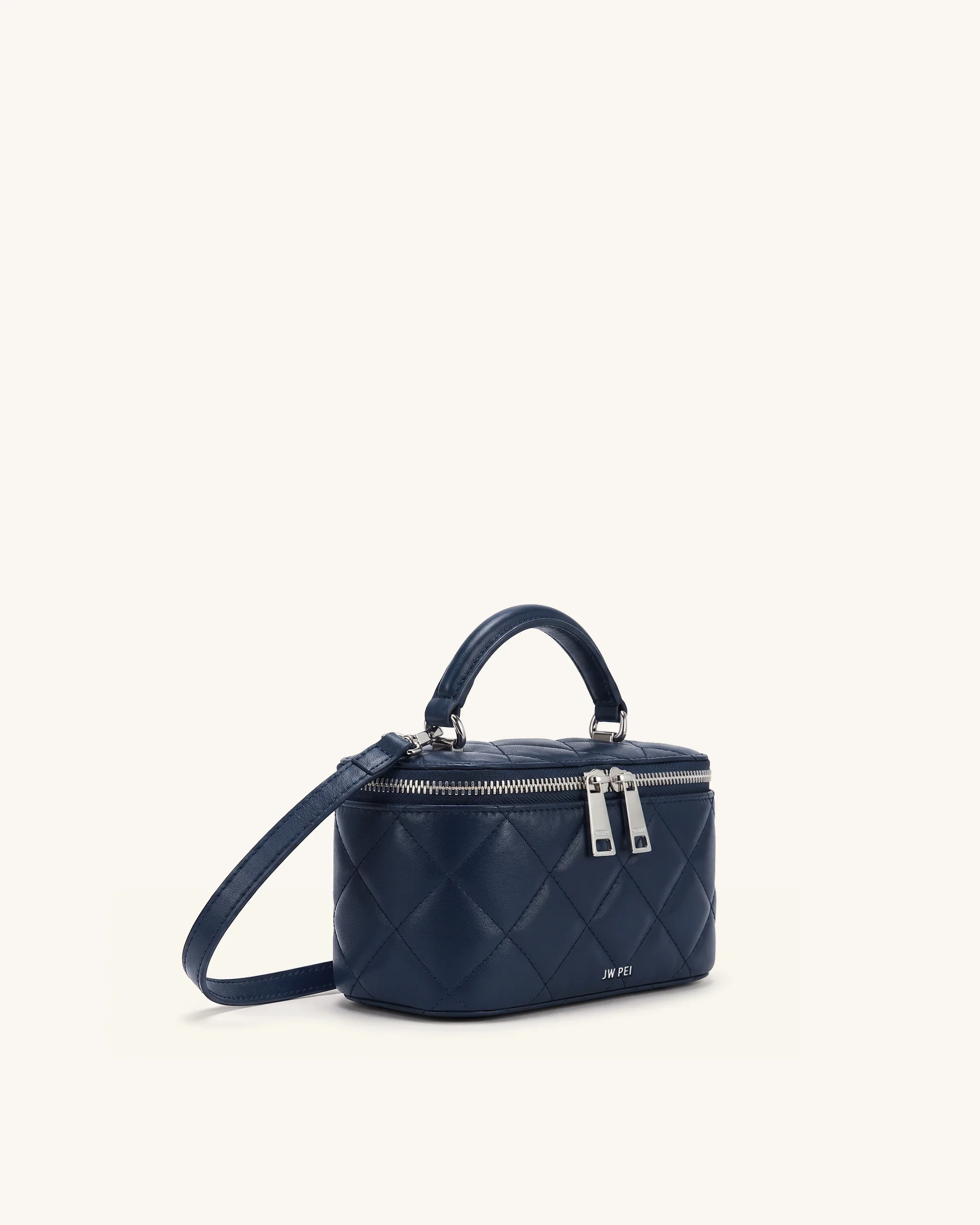Vivienne Gesteppte Vanity-Henkeltasche - Marineblau - Image 2