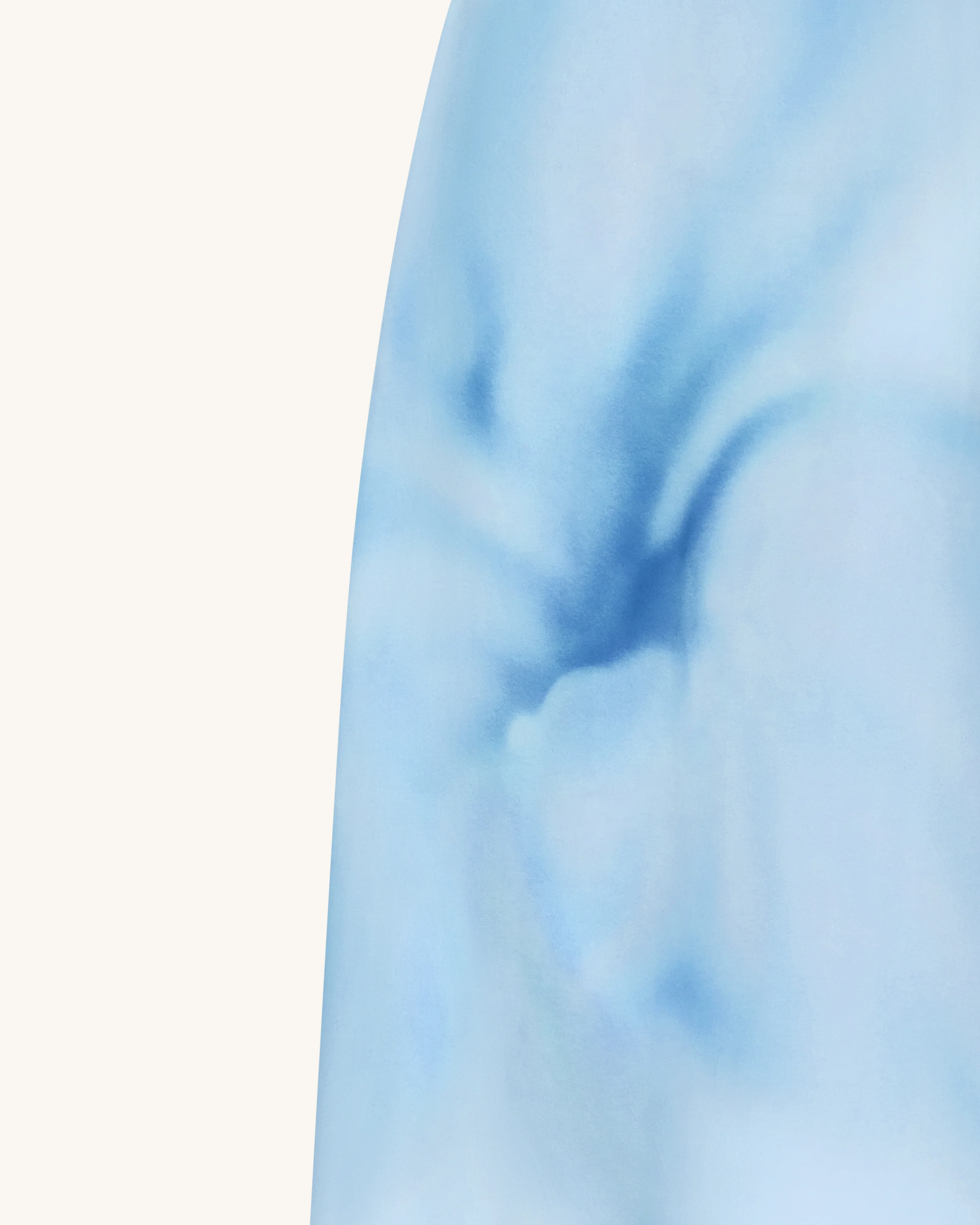 Aquarell-Blumenprint trägerloses Maxikleid - Blau - Image 5