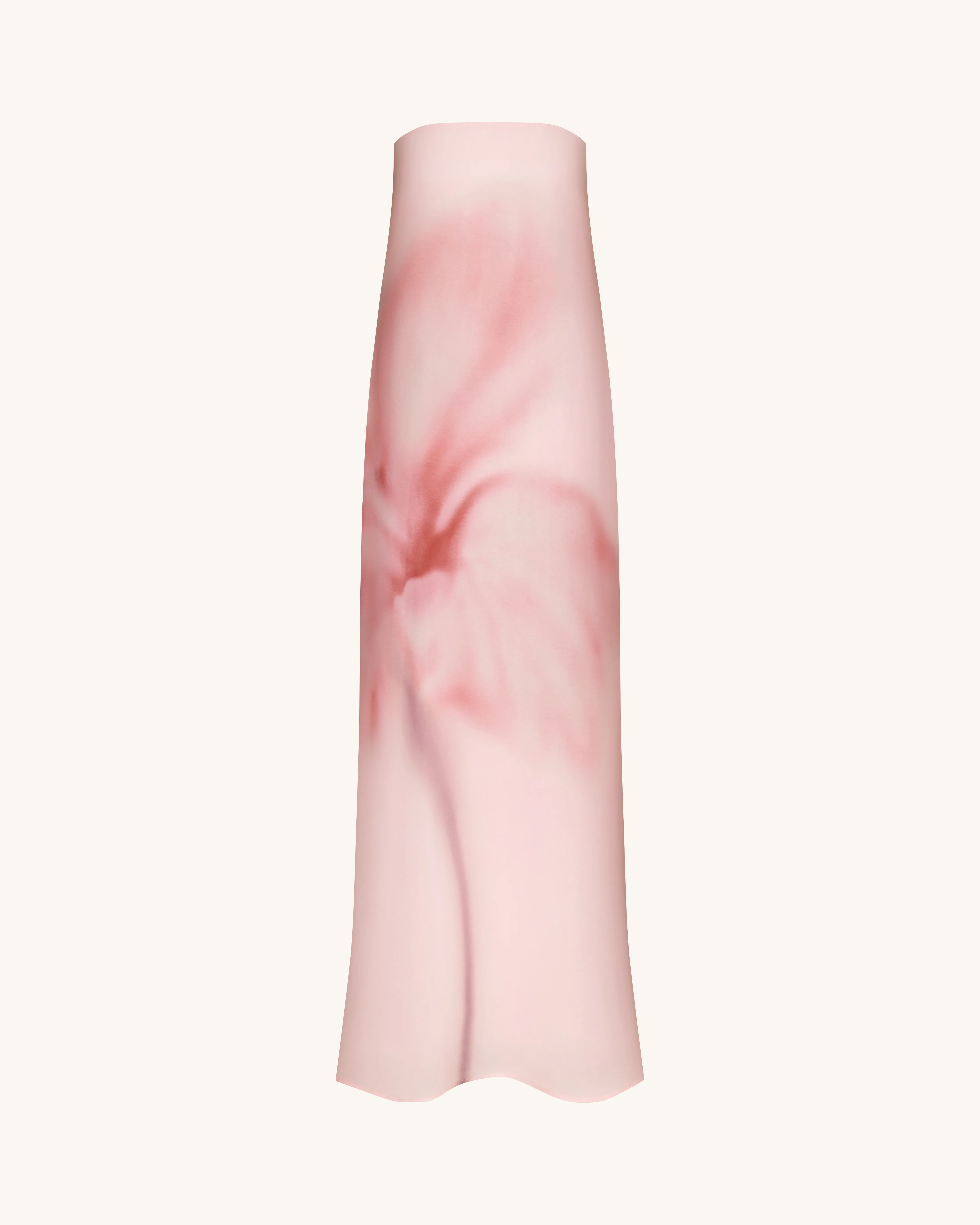Aquarell-Blumenprint trägerloses Maxikleid - Rosa - Image 3
