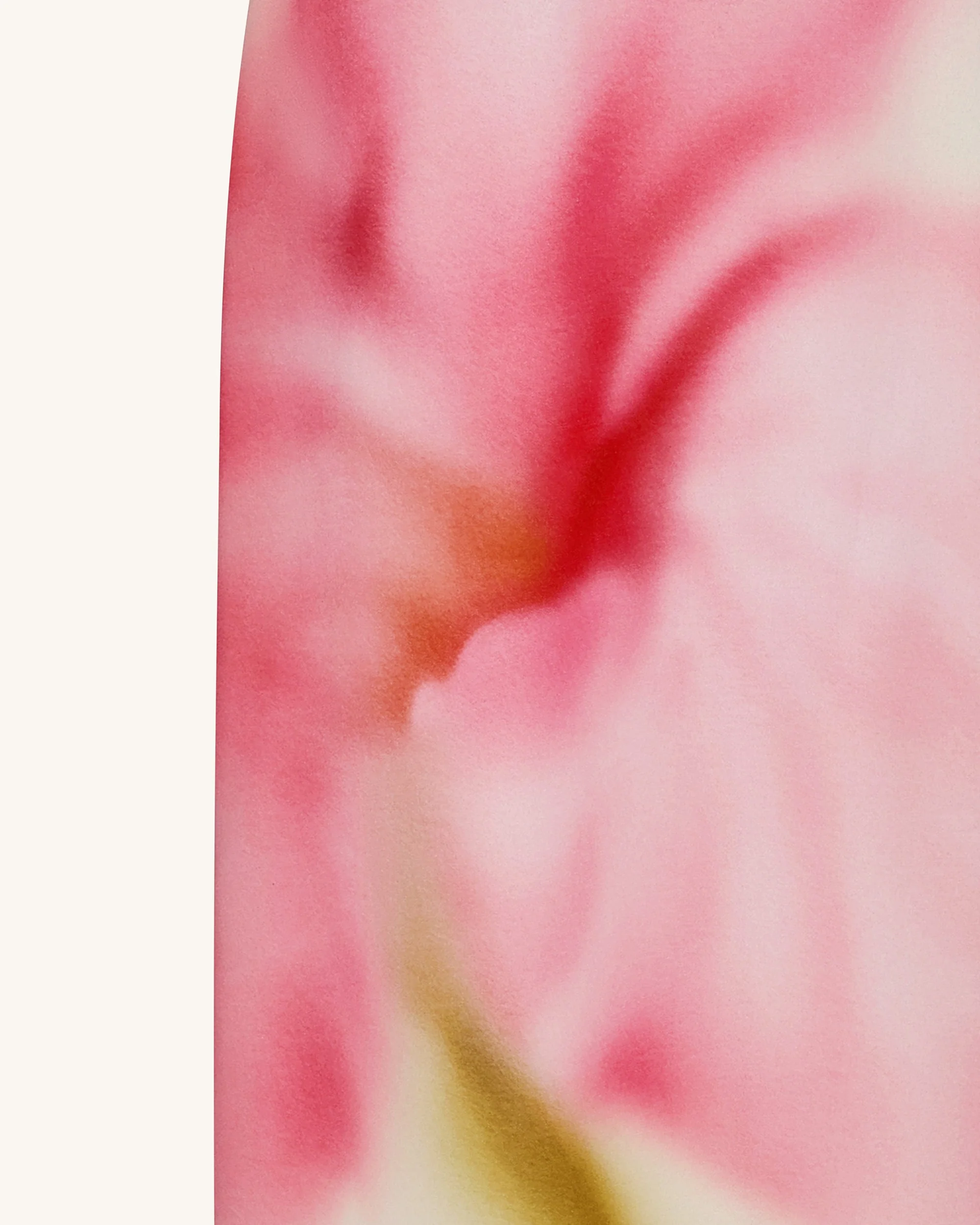 Trägerloses Maxikleid mit Aquarell-Blumendruck - Gelb - Image 6