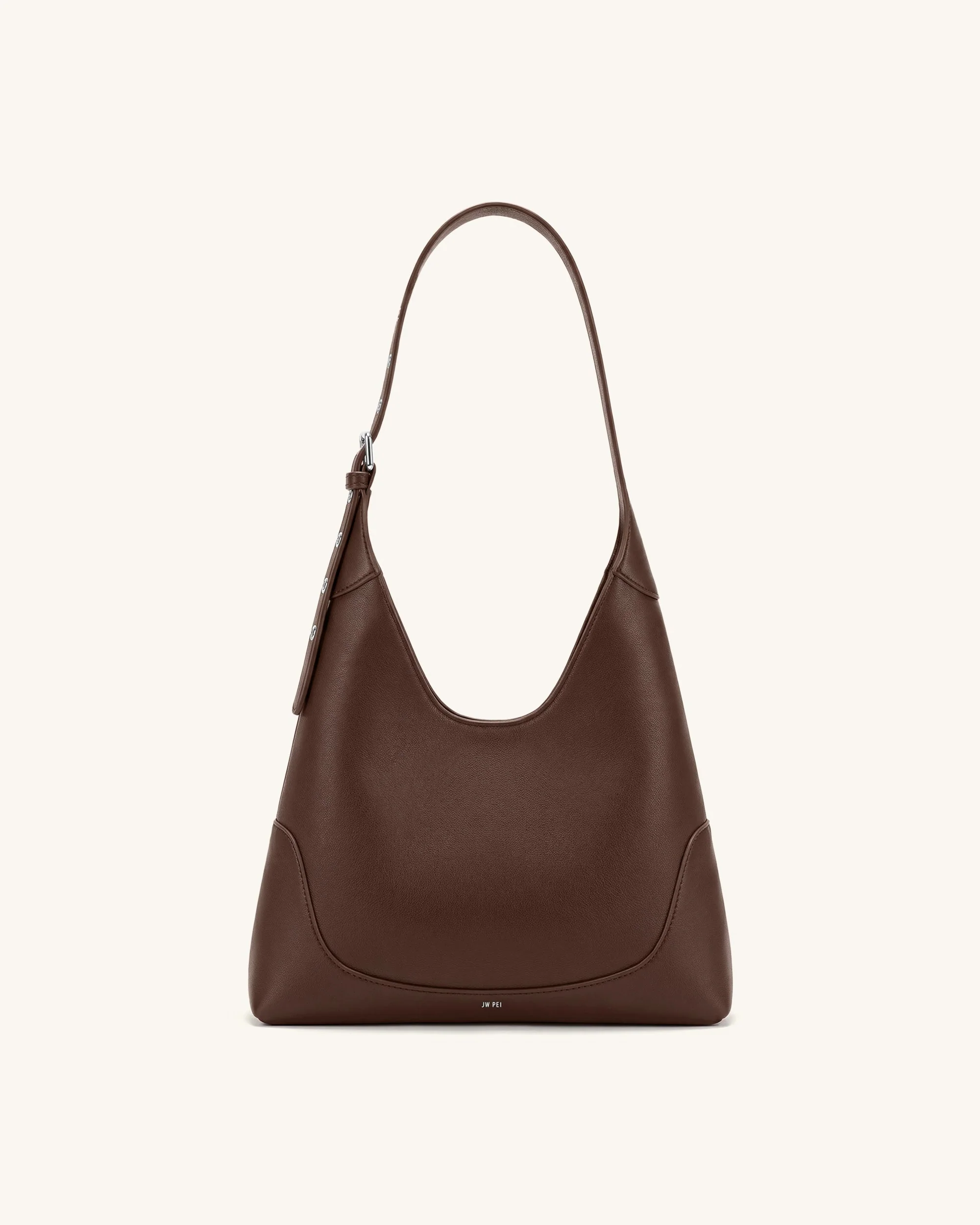 Willow Weiche Hobo-Schultertasche - Dunkelbraun