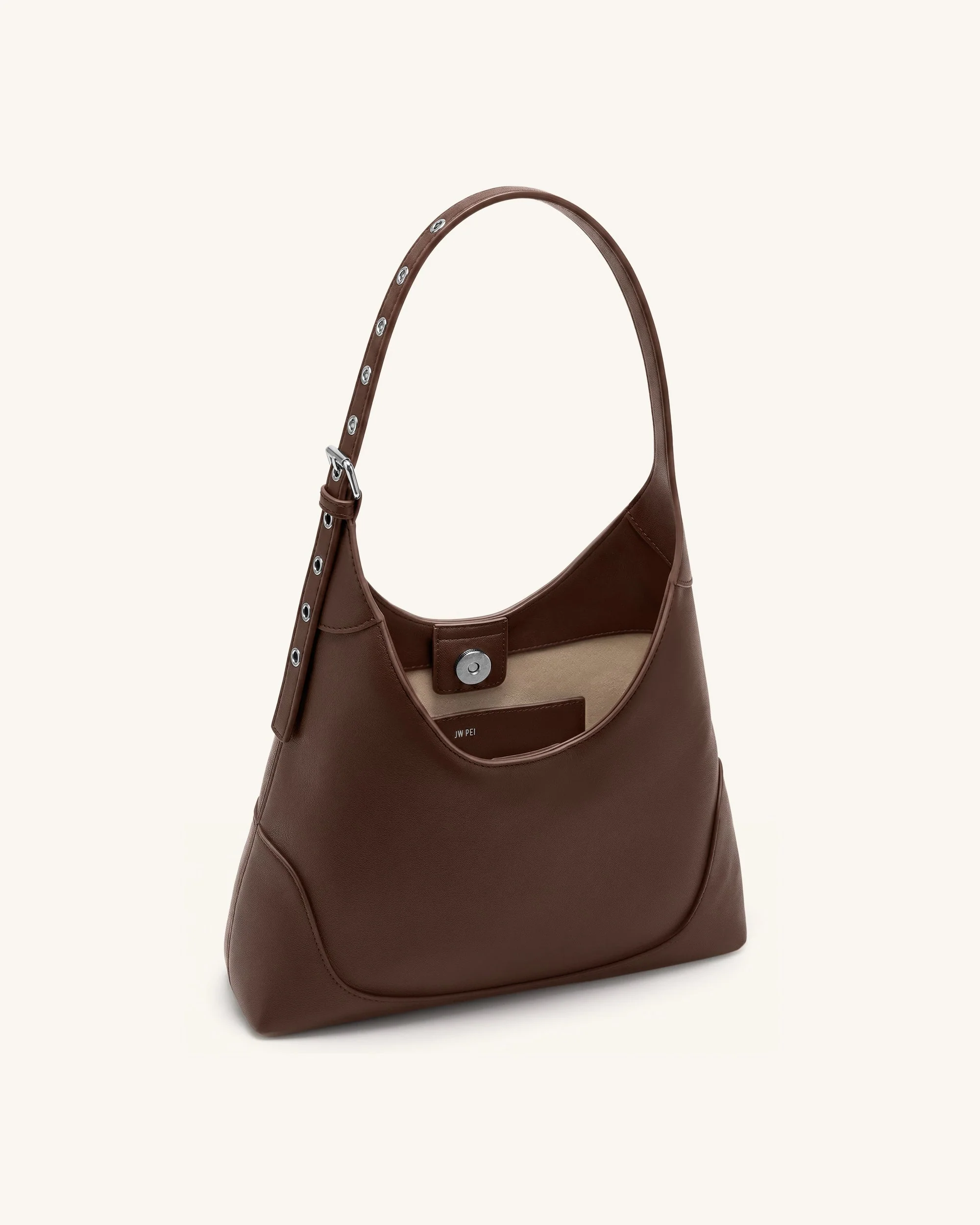 Willow Weiche Hobo-Schultertasche - Dunkelbraun - Image 4