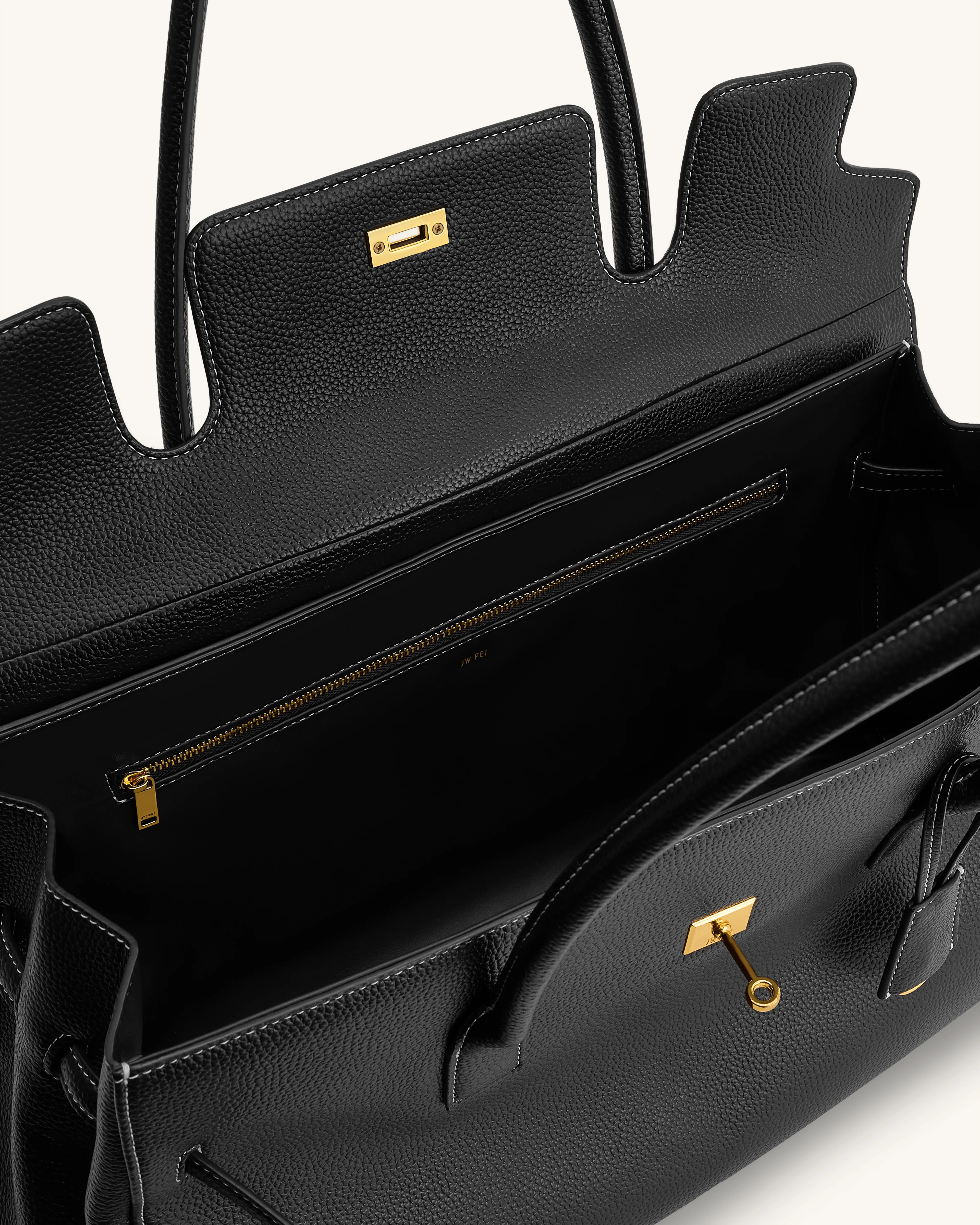 Yara Große Schultertasche - Schwarz - Image 4