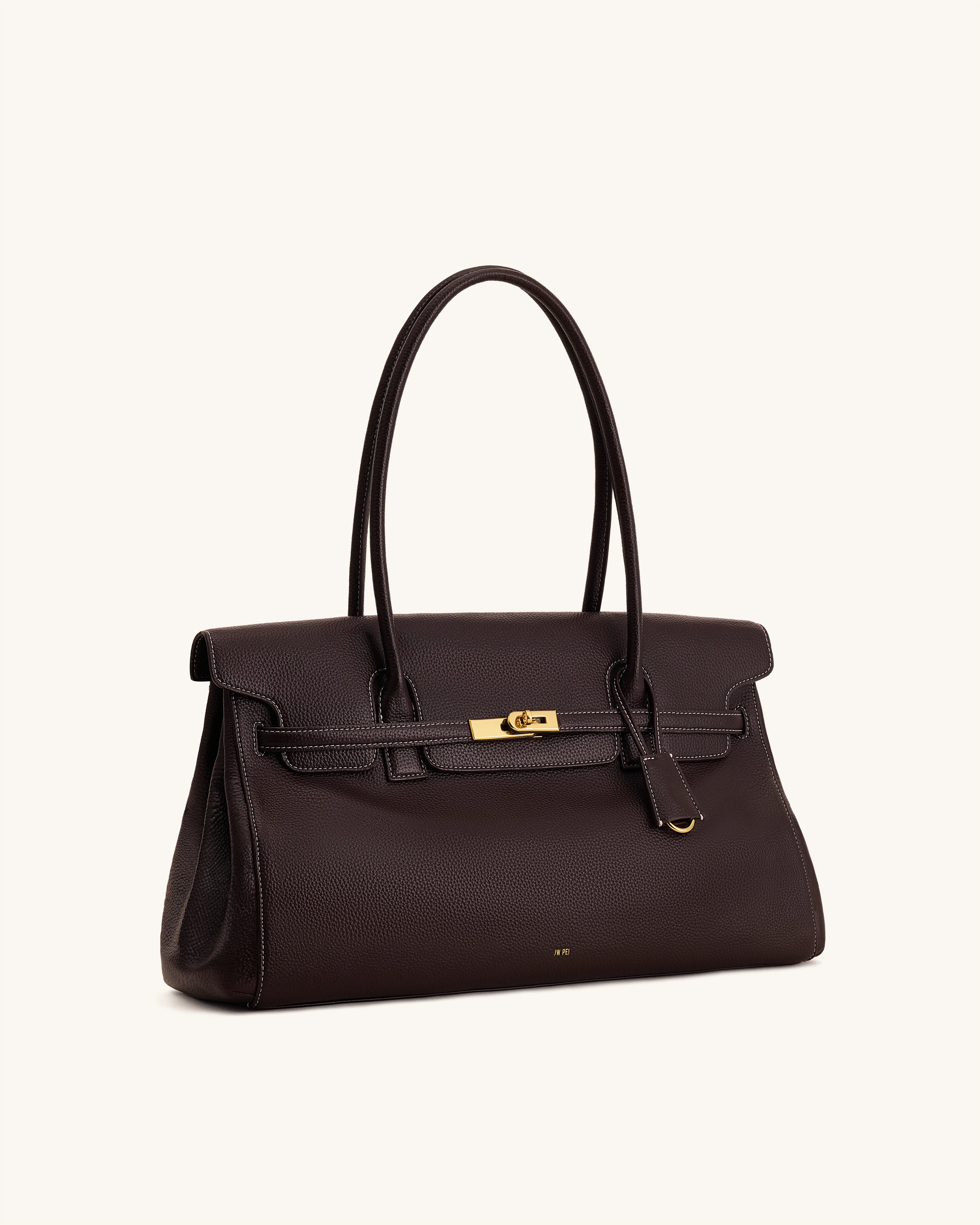 Yara Große Schultertasche - Dunkelbraun - Image 2