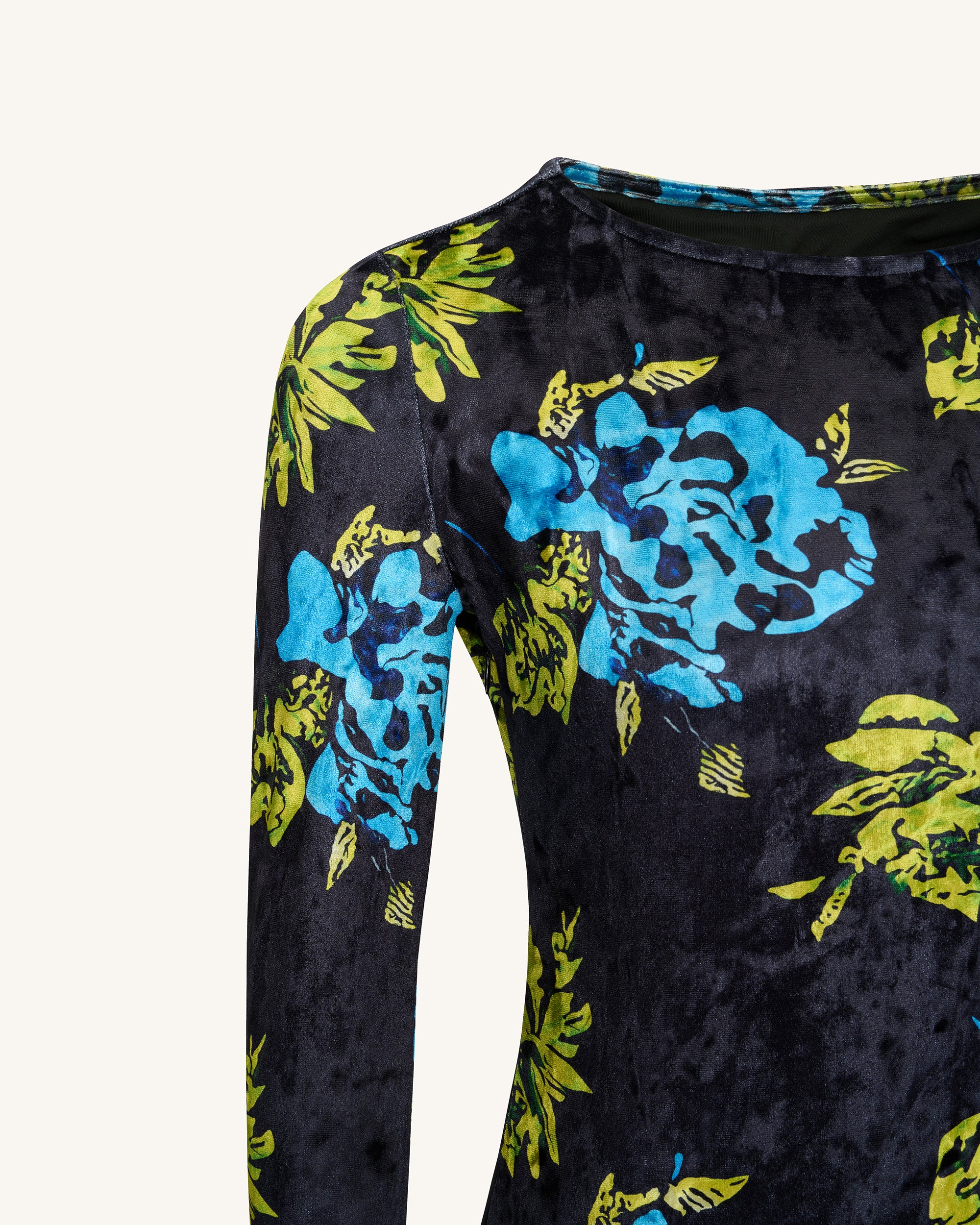 Zoe Lebendige Blumen Langarmkleid - Mehrfarbig - Image 6