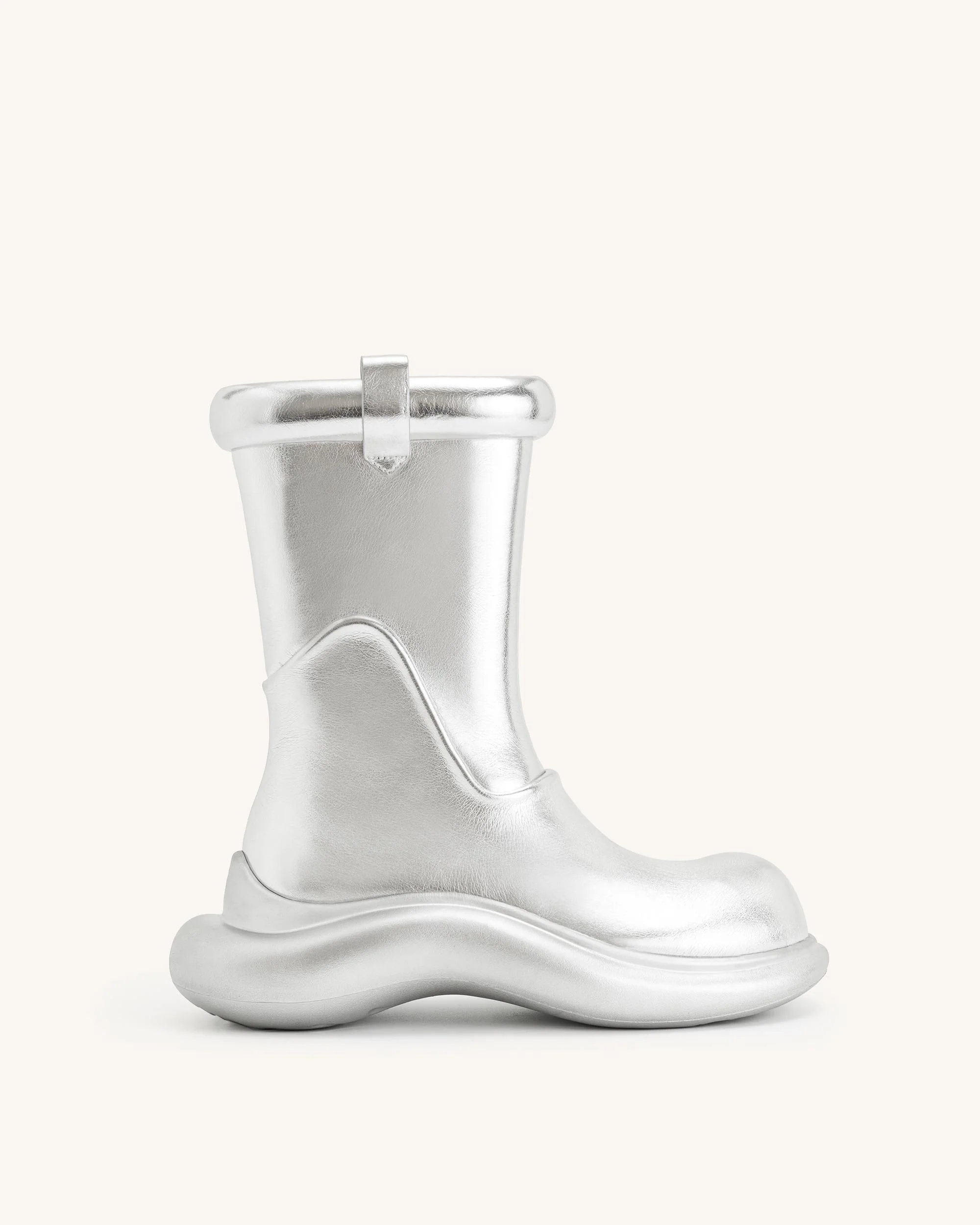 Zoie Metallic Regenstiefel - Silber