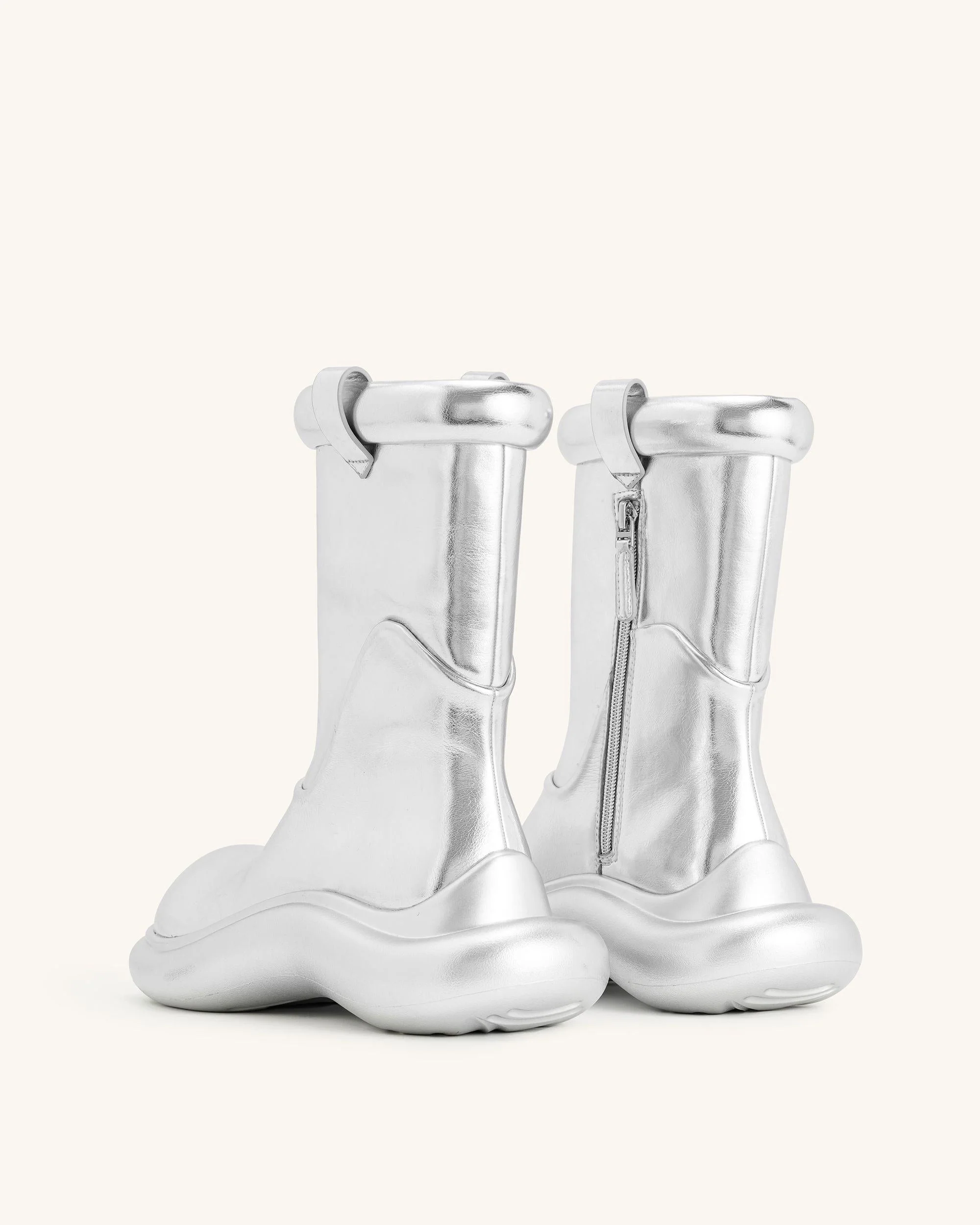 Zoie Metallic Regenstiefel - Silber - Image 4