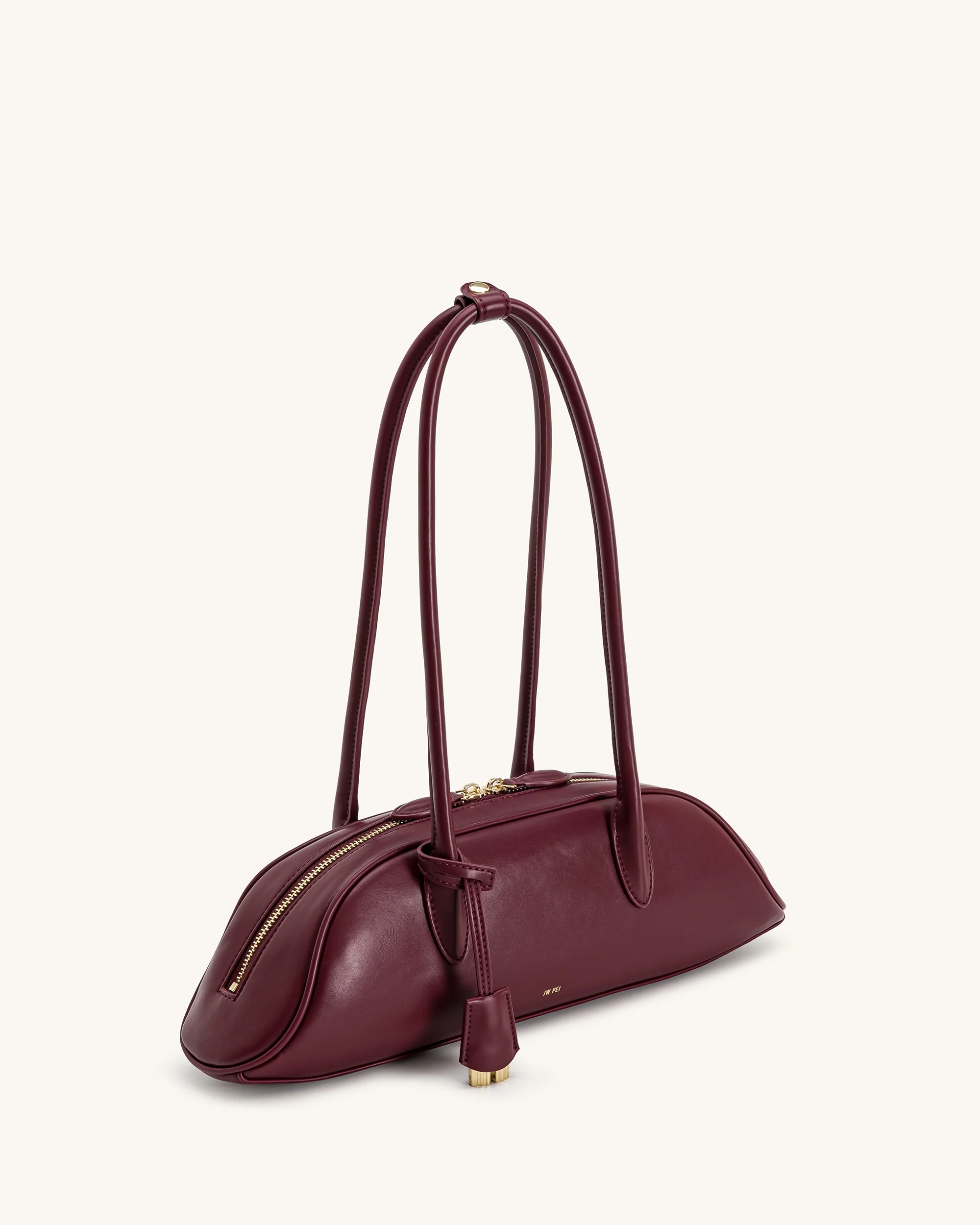 Zora Schultertasche - Tiefes Bordeauxrot - Image 2