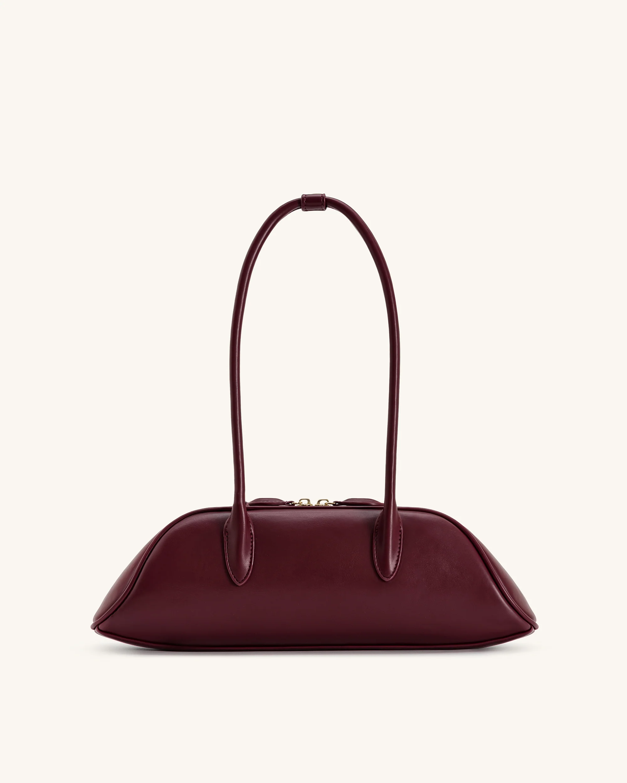 Zora Schultertasche - Tiefes Bordeauxrot - Image 3